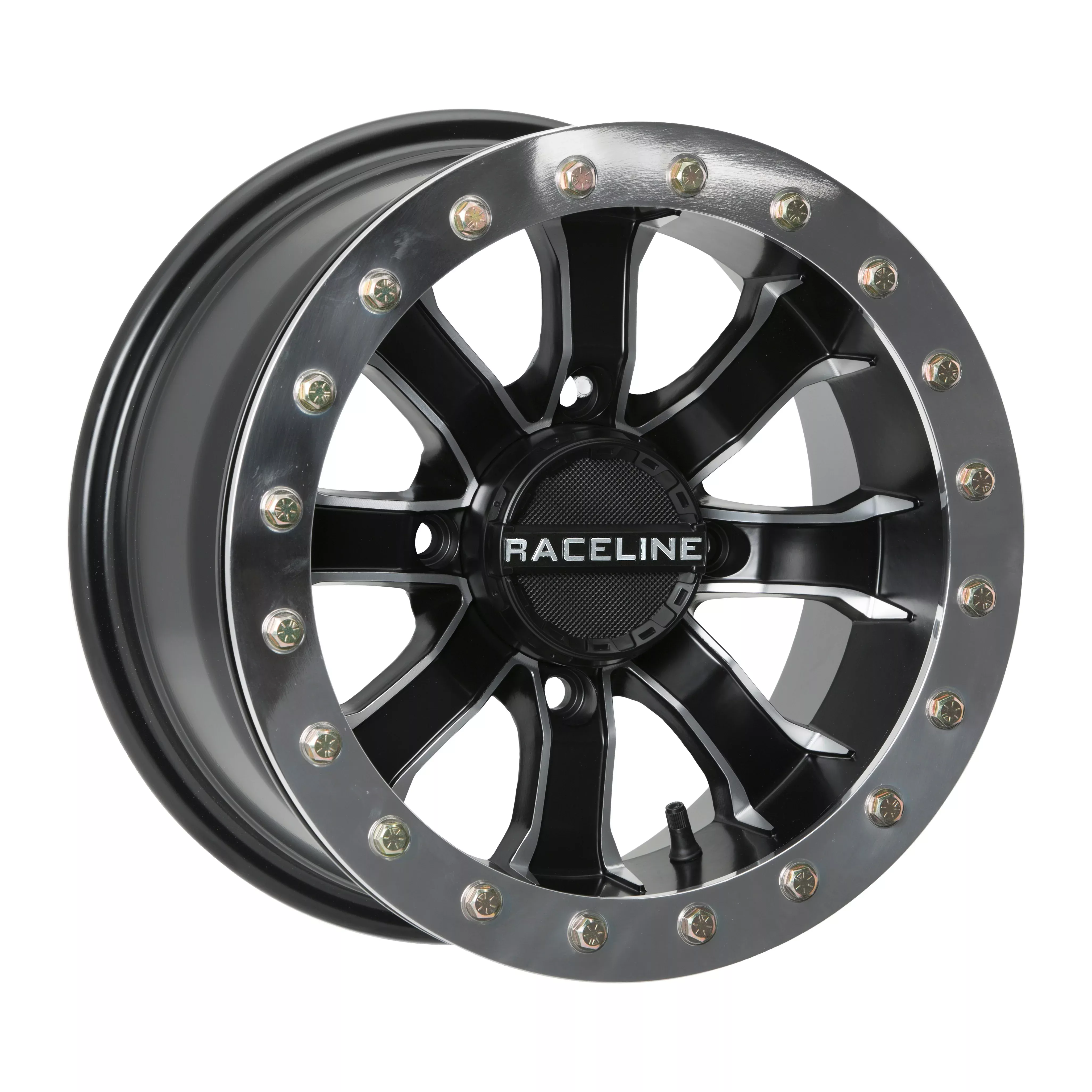 RACELINE MAMBA BDLK WHEEL 14X7 4/156 4+3 (+5MM) BLK/MACHINED - 570-1514
