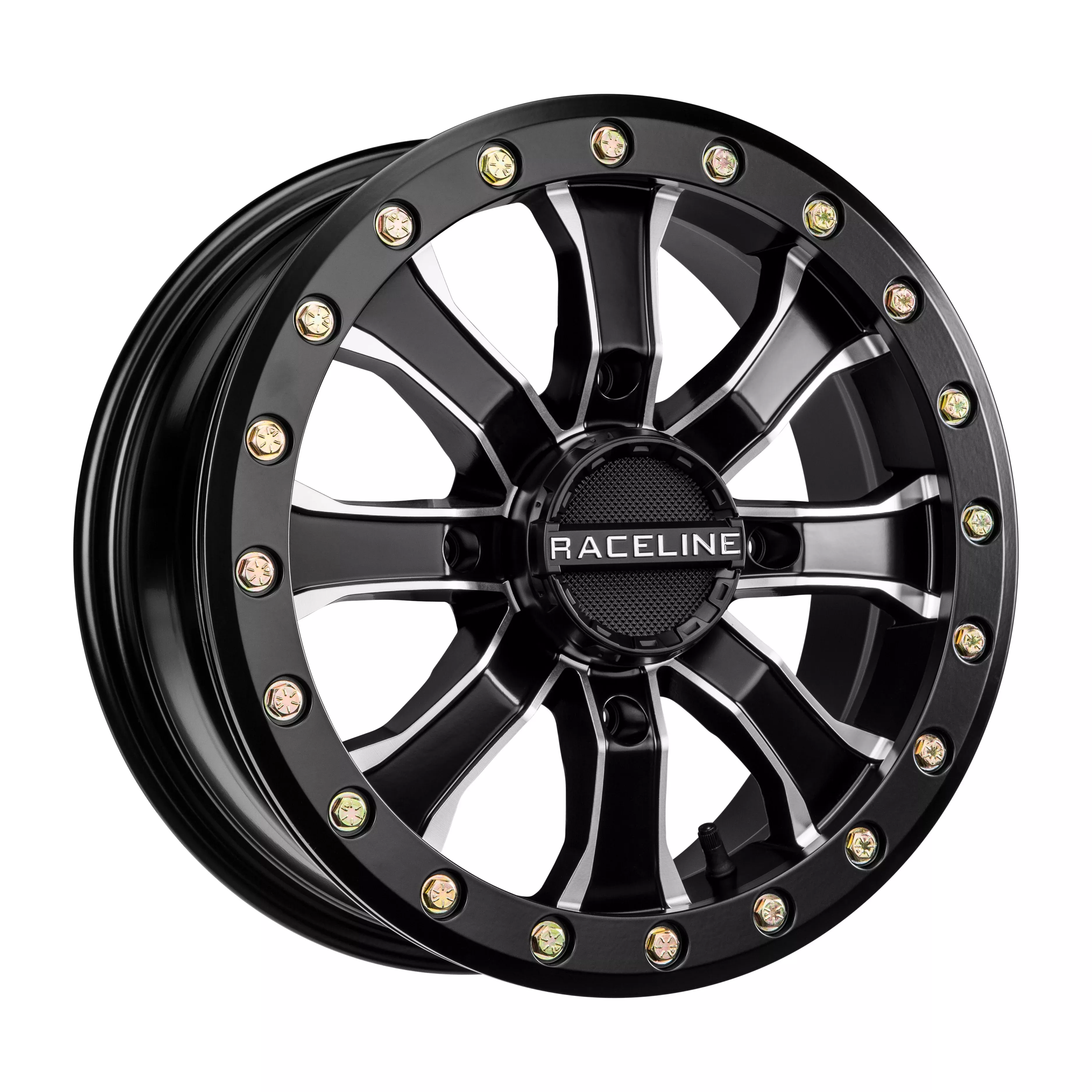 RACELINE MAMBA BDLK WHEEL 15X6 4/156 5+1 (+40MM) BLK/MACHINED - 570-1599