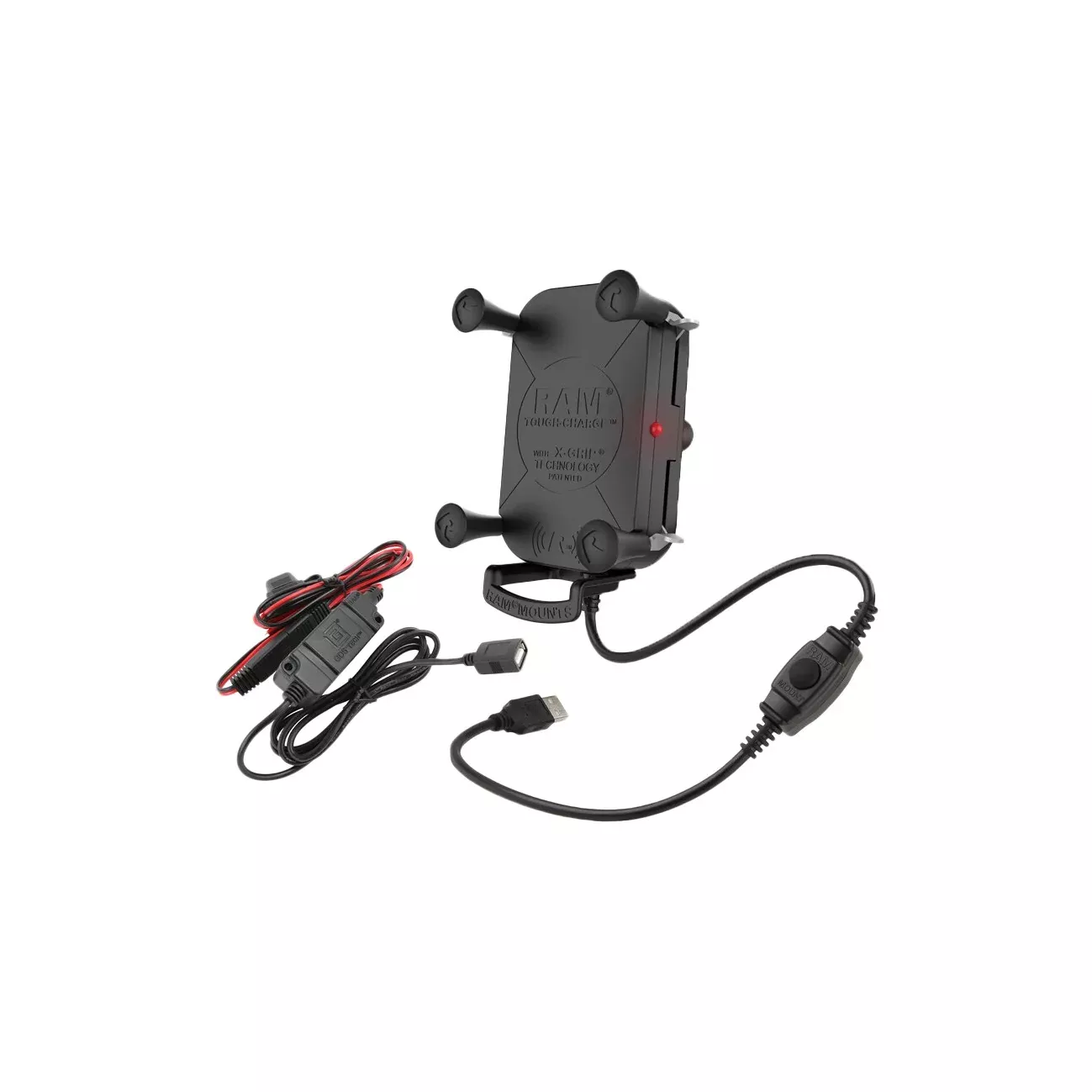 RAM WIRELESS CHARGING HOLDER TOUGH CHARGE X-GRIP W/HARNESS - 71-7059