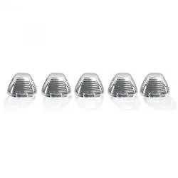Recon Accessories 264142CL Roof Marker Light Direct Fit Tear-Drop; Clear Lens; Xenon Bulb; Amber