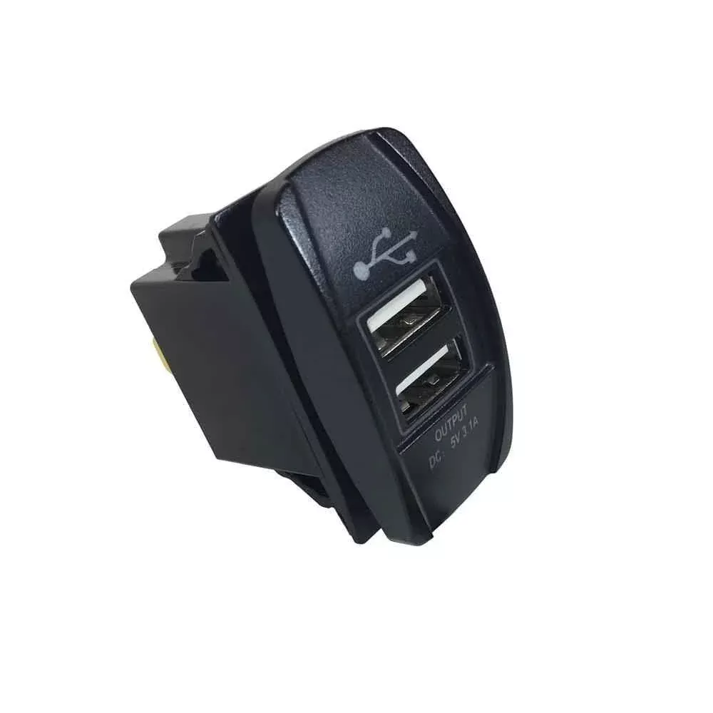 Rectangle Dual USB Port