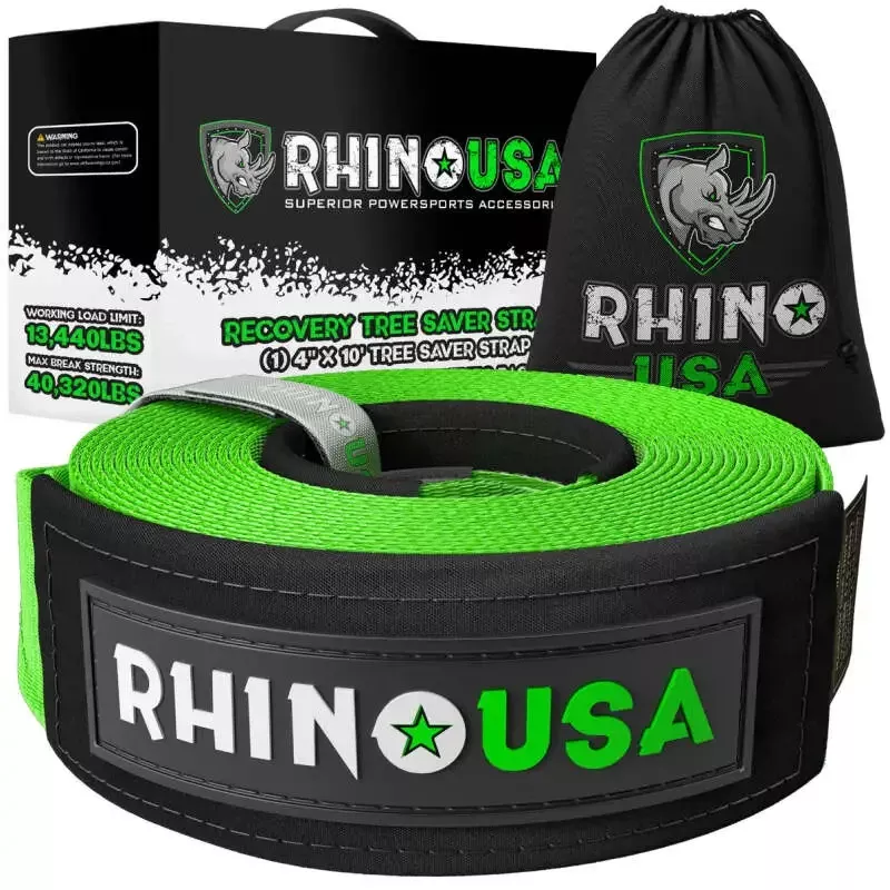 Rhino USA 4 “x10′ Green Recovery Tree Saver Strap