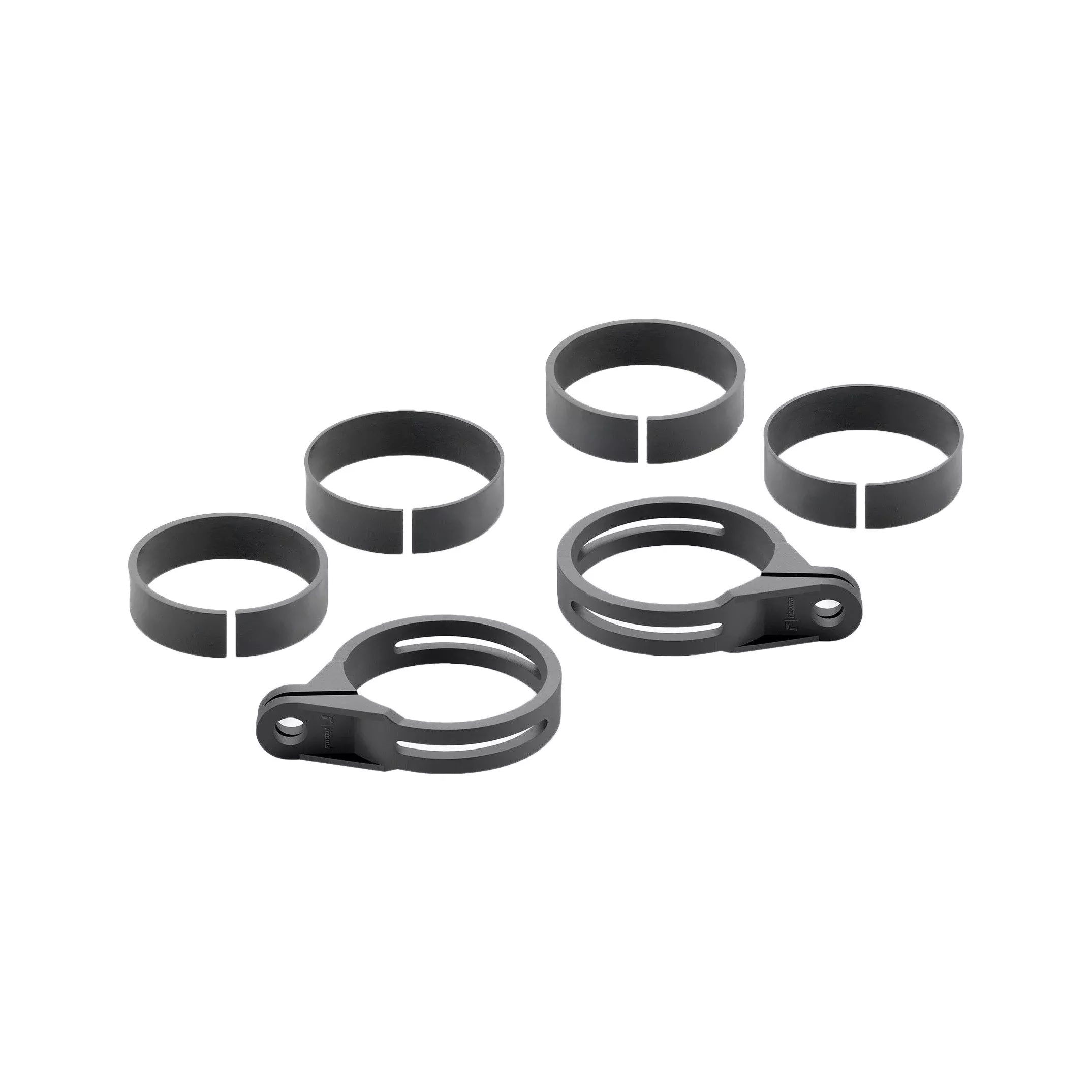 RIZOMA FRONT TURN SIGNAL FORK MOUNT KIT BLACK - 58-FR244B