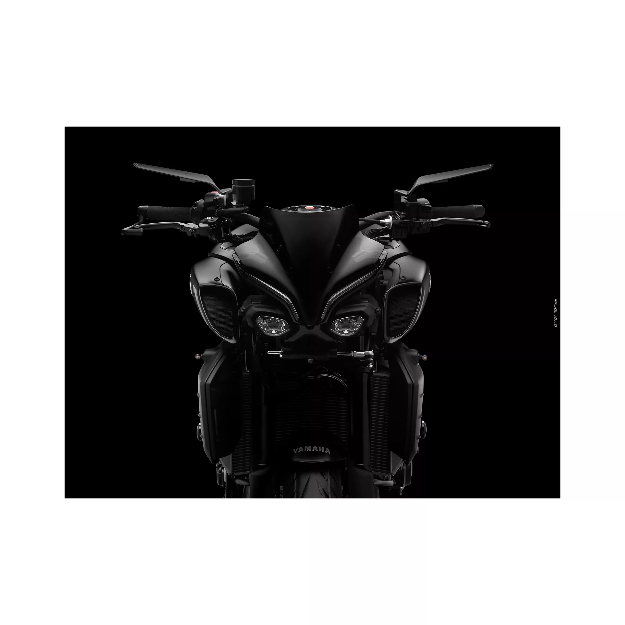 RIZOMA STEALTH NAKED MIRROR UNIVERSAL PAIR BLACK - 58-BSN010B