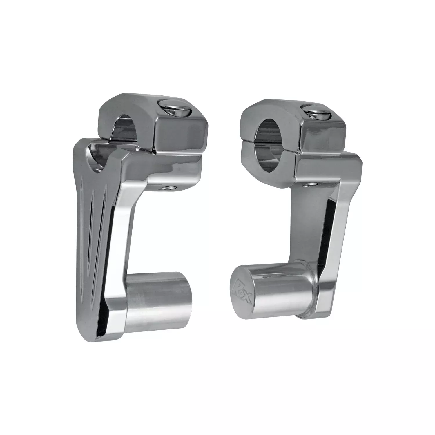 ROX PIVOTING HANDLEBAR RISER CHROME 2 RISE - 44-8460C