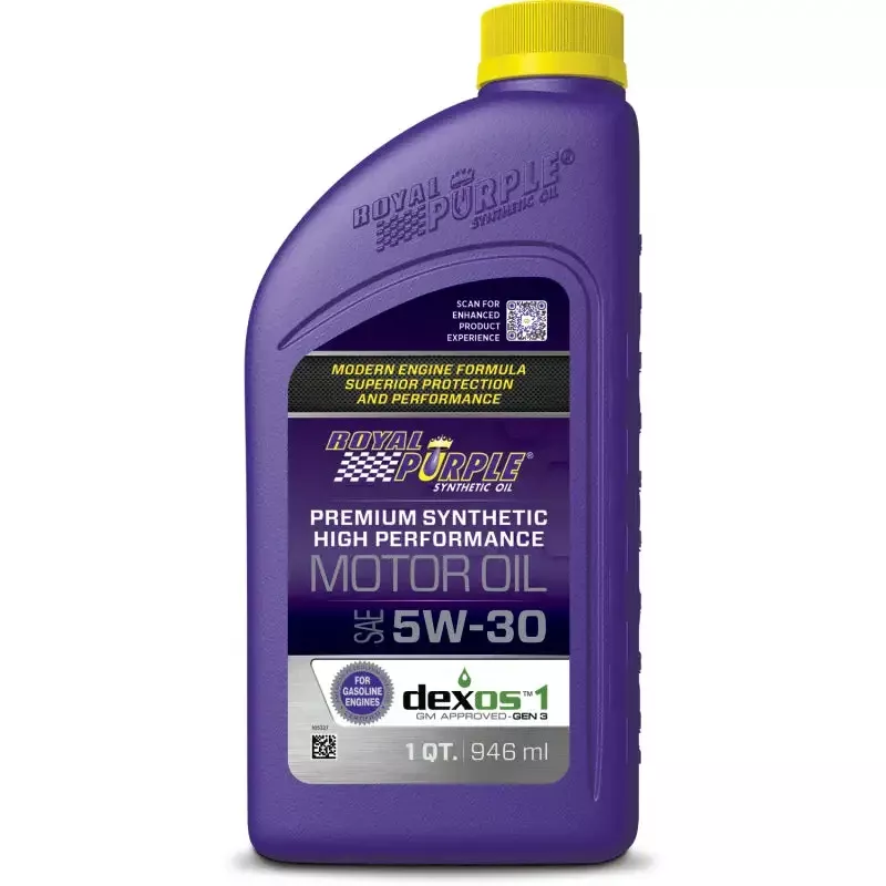 Royal Purple Premium Synthetic High Performance Multi-Grade 5W-30 Motor Oil – 1 Quart