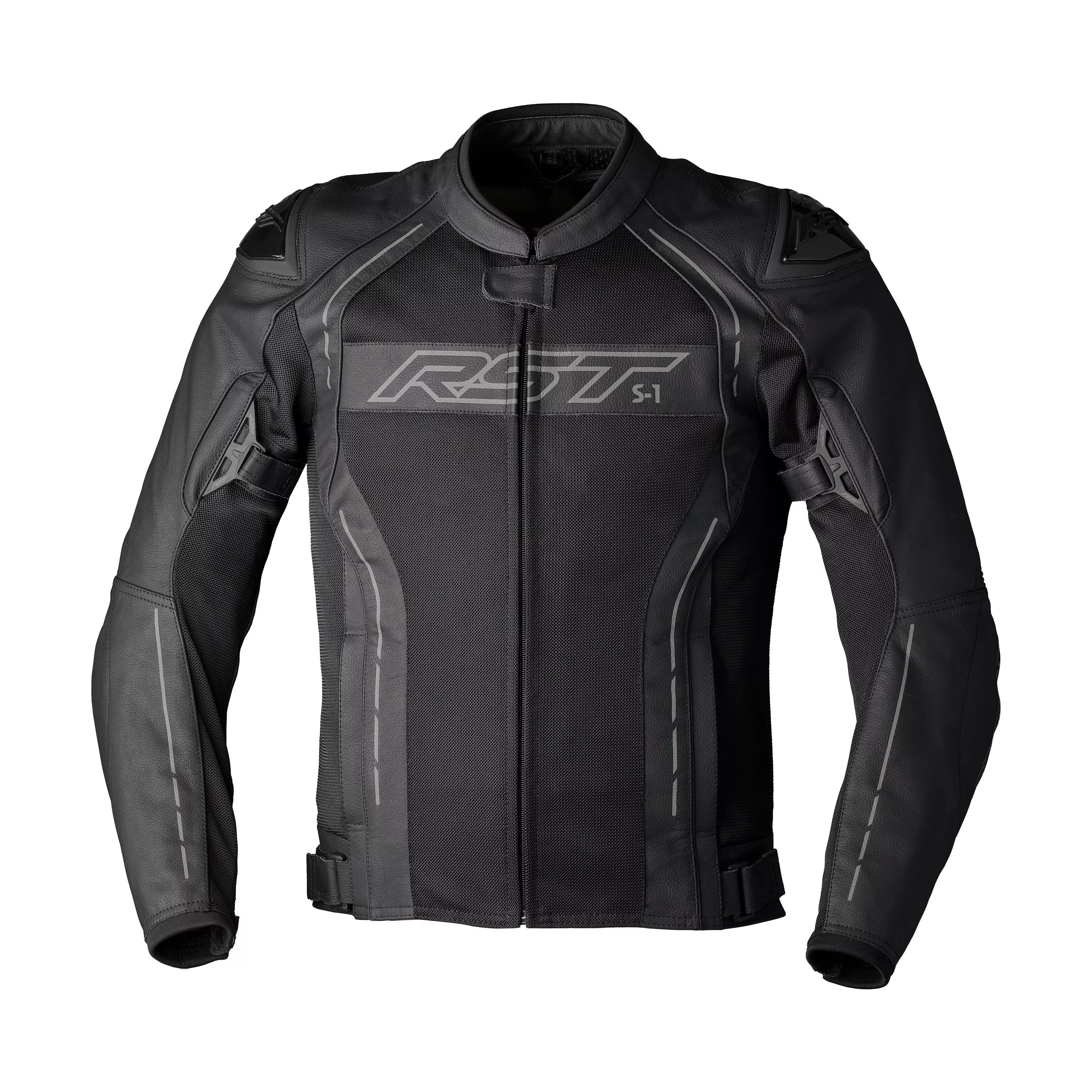 RST S1 MESH CE JACKET BLACK/BLACK LEATHER XL - 556-3465046