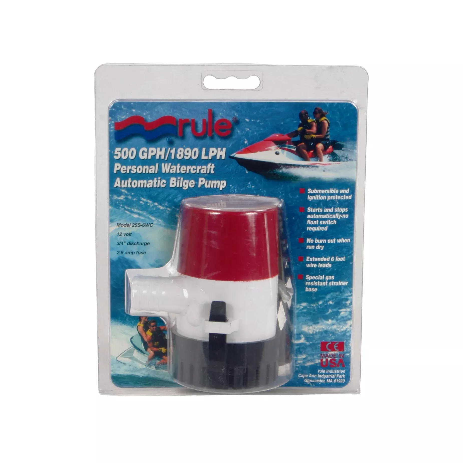 RULE AUTOMATIC BILGE PUMP 500 GPH - 23-0211