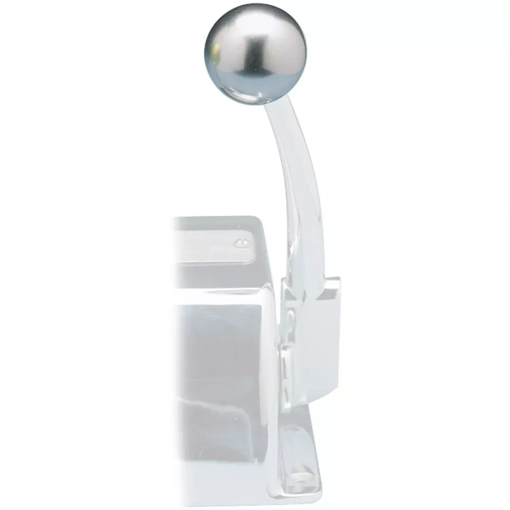 Rupp Control Knob Silver For Morse Controls (3/8-24 Thread)