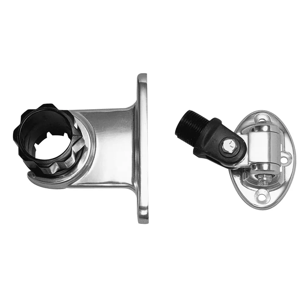 Rupp Standard Antenna Mount Support w/4-Way Base & 1.5 ” Collar PAK-0001