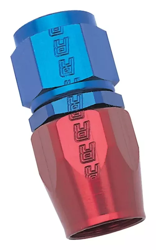 Russell Performance -6 AN Red/Blue Straight Full Flow Hose End – 610020