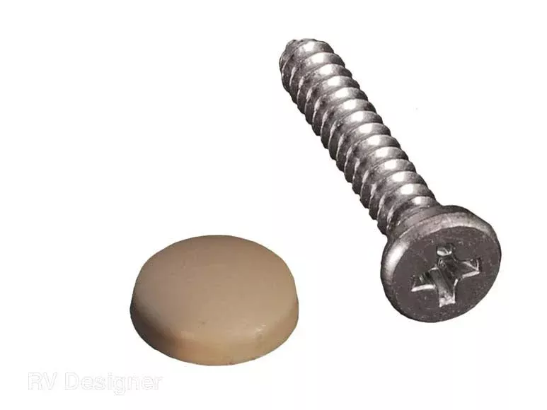 RV Designer H619 Dashboard Screws/Caps Beige