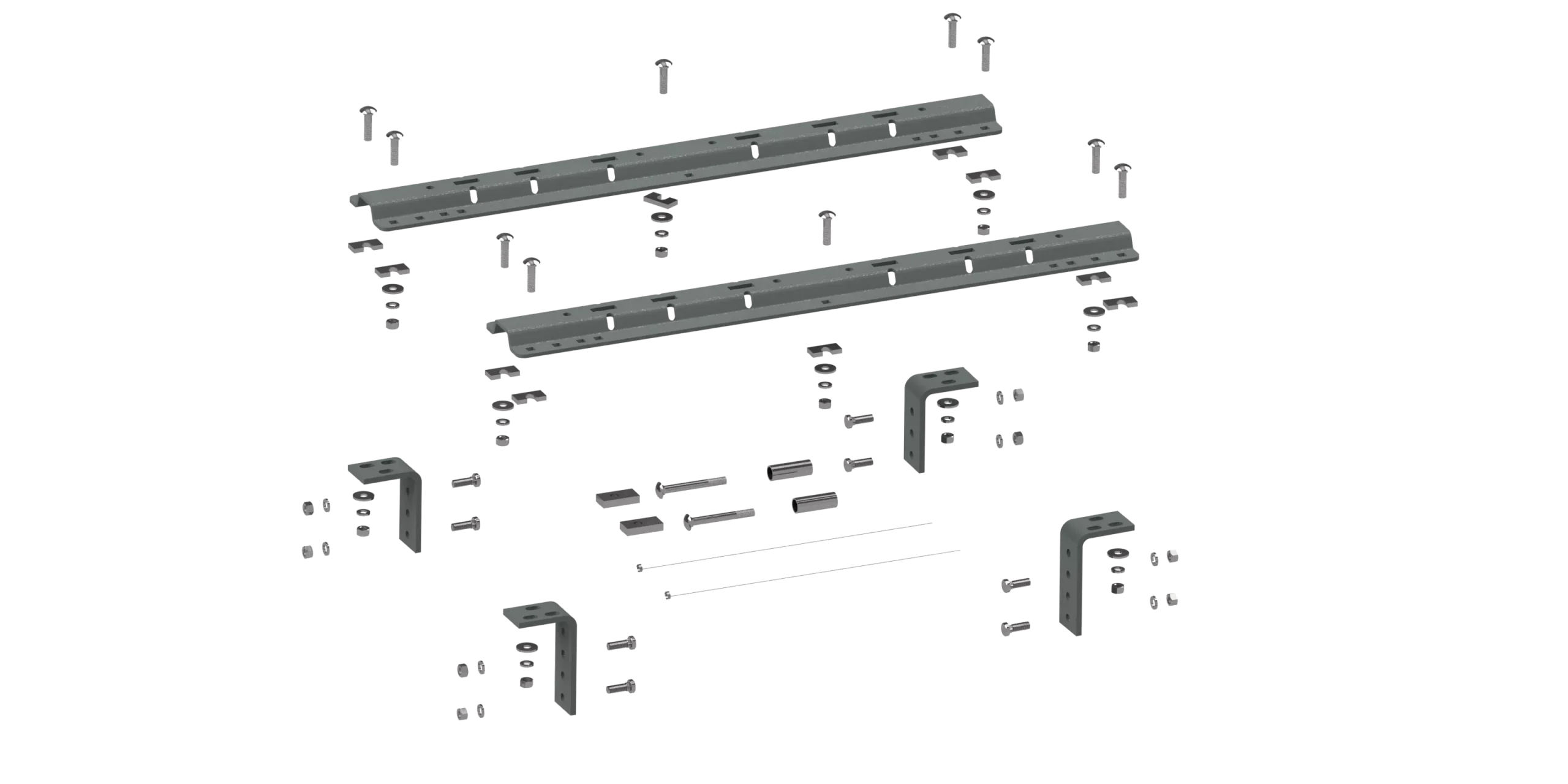 RVR3200 - Universal Mounting Rails For 5th Wheel Hitches