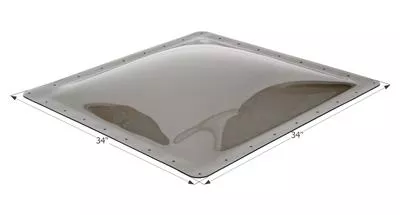 (S/O) Icon Skylight 4" Bubble Type Dome Square Smoke Opening 30" x 30"