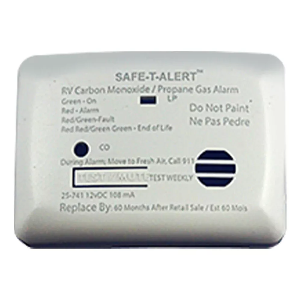 Safe T Alert 25 Series Mini Dual CO / Propane Alarm, White