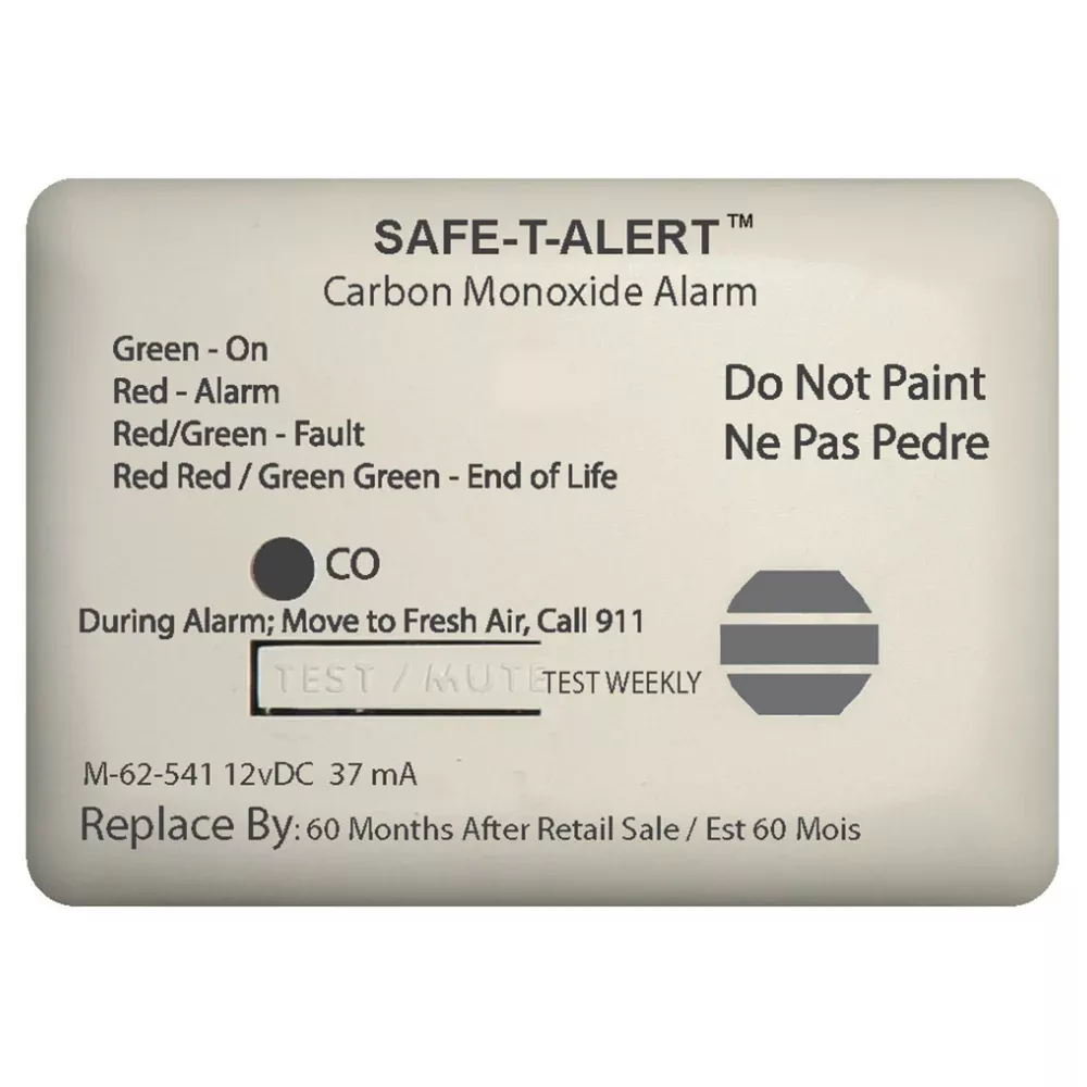 Safe-T-Alert 62 Series Carbon Monoxide Alarm – 12V – 62-541-Marine Surface Mount – White