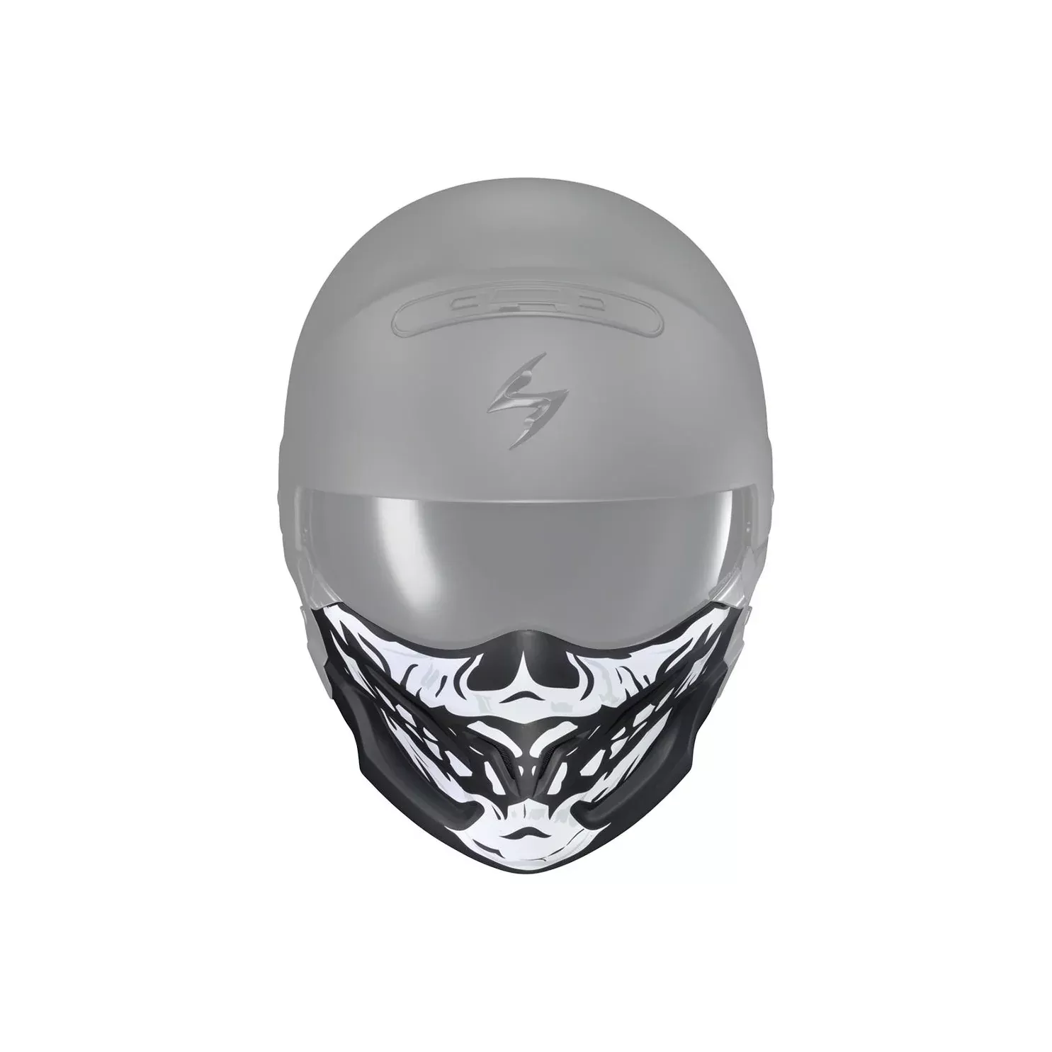 SCORPION EXO COVERT FACE MASK SKULL BLACK/WHITE - 75-01045