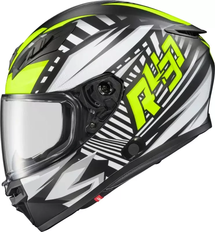 Scorpion EXO-R430 Hi-Viz Full Face Motorcycle Helmet – Large