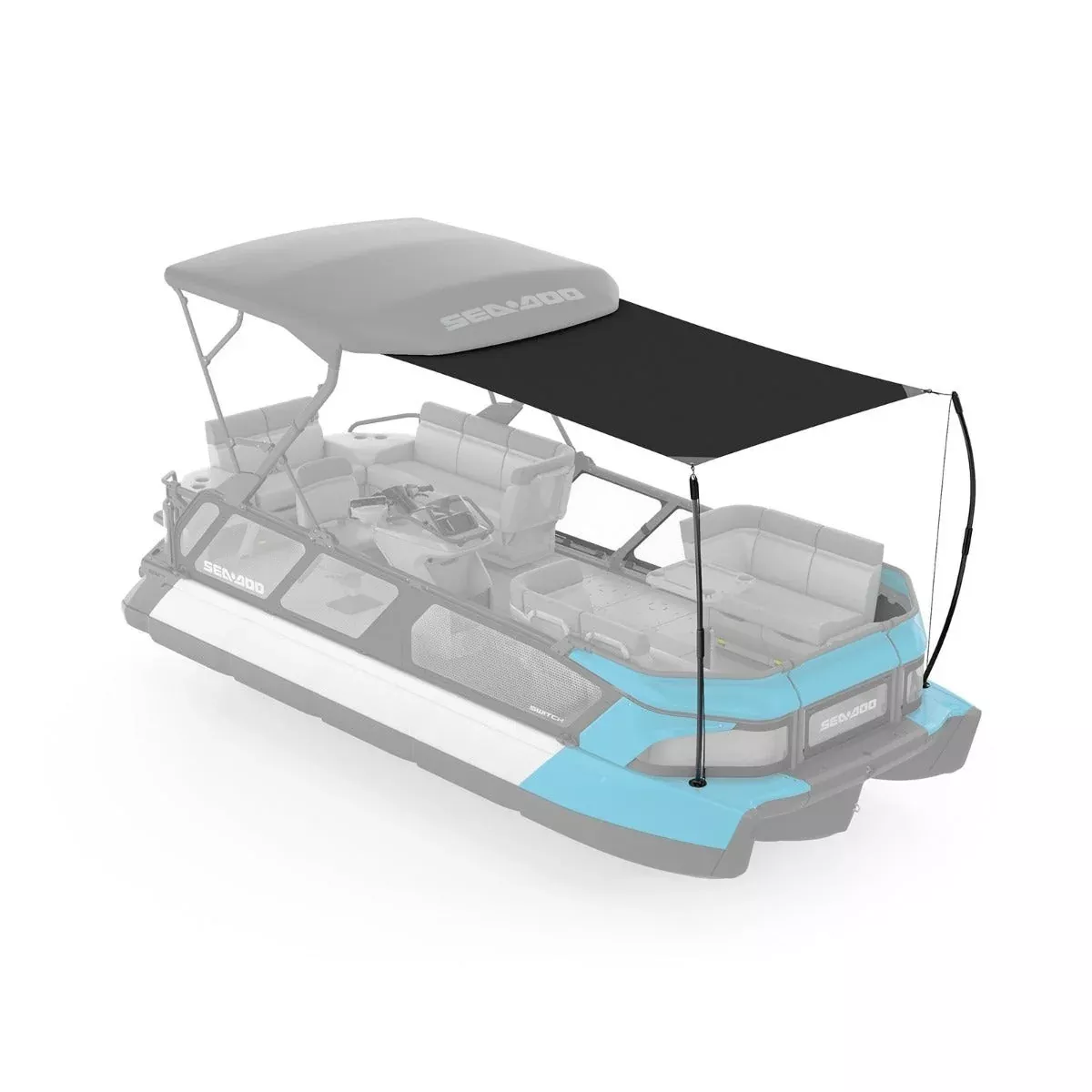 SEA-DOO SUNSHADE EXTENSION FOR BIMINI TOP 21' FOR SWITCH PONTOON - 295101285