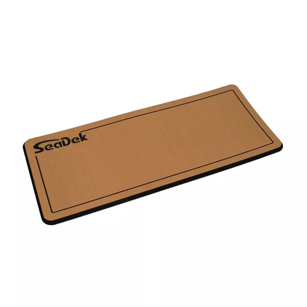 SeaDek 37926-80327 16” x 39 ” 20mm Dual Density Large Helm Pad w/ Logo – Brushed Texture – Mocha/Black (406.4mm x 990.6mm x 20mm)