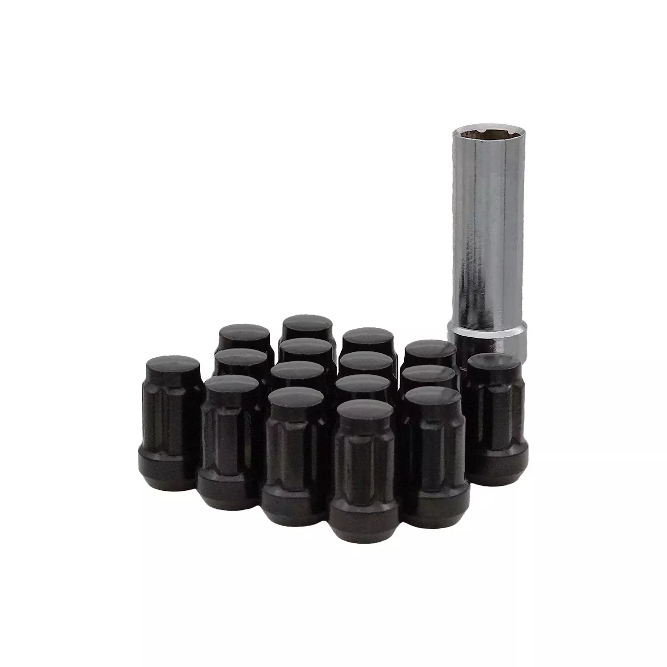 SEDONA 12MMX1.50 LOCK STYLE LUG NUTS BLACK W/KEY 16/PK - 570-94131B