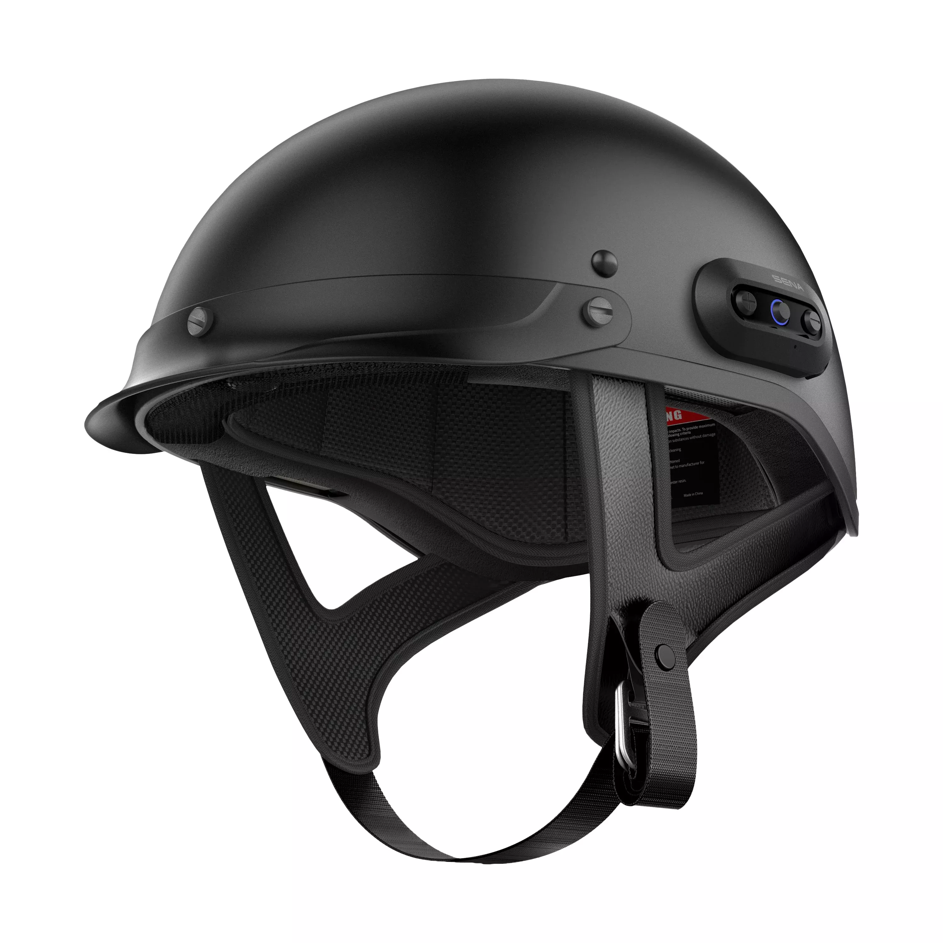 SENA CAVALRY 2 HALF HELMET MATTE BLACK LG - 843-02135L