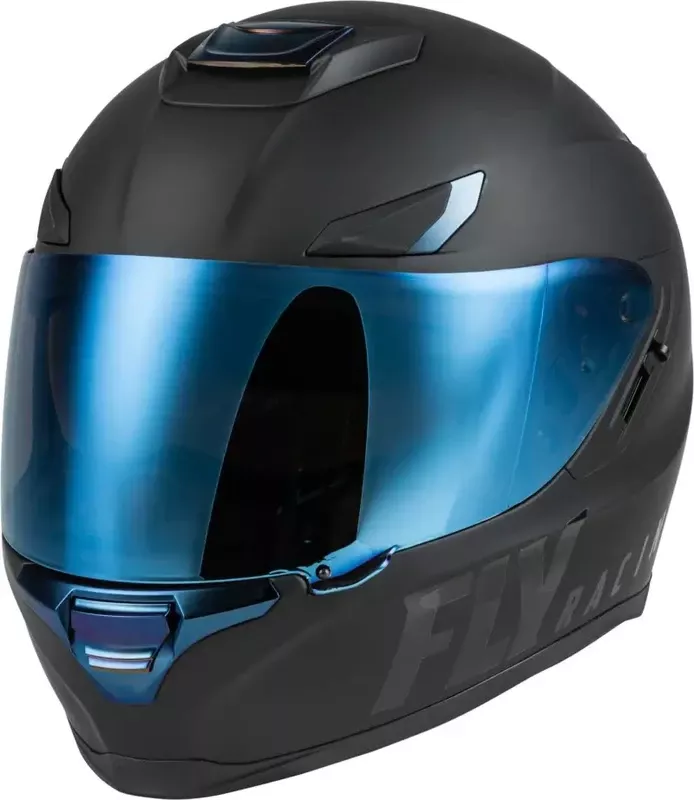 Sentinel Recon Helmet Matte Black/Blue Chrome 2x