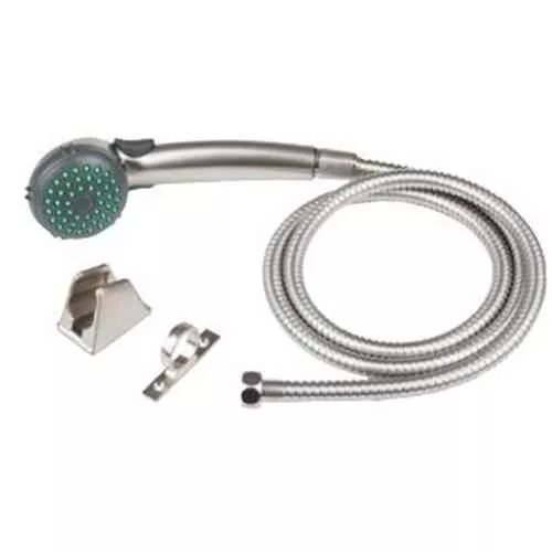 Single Shower Wand & Hose Bronze