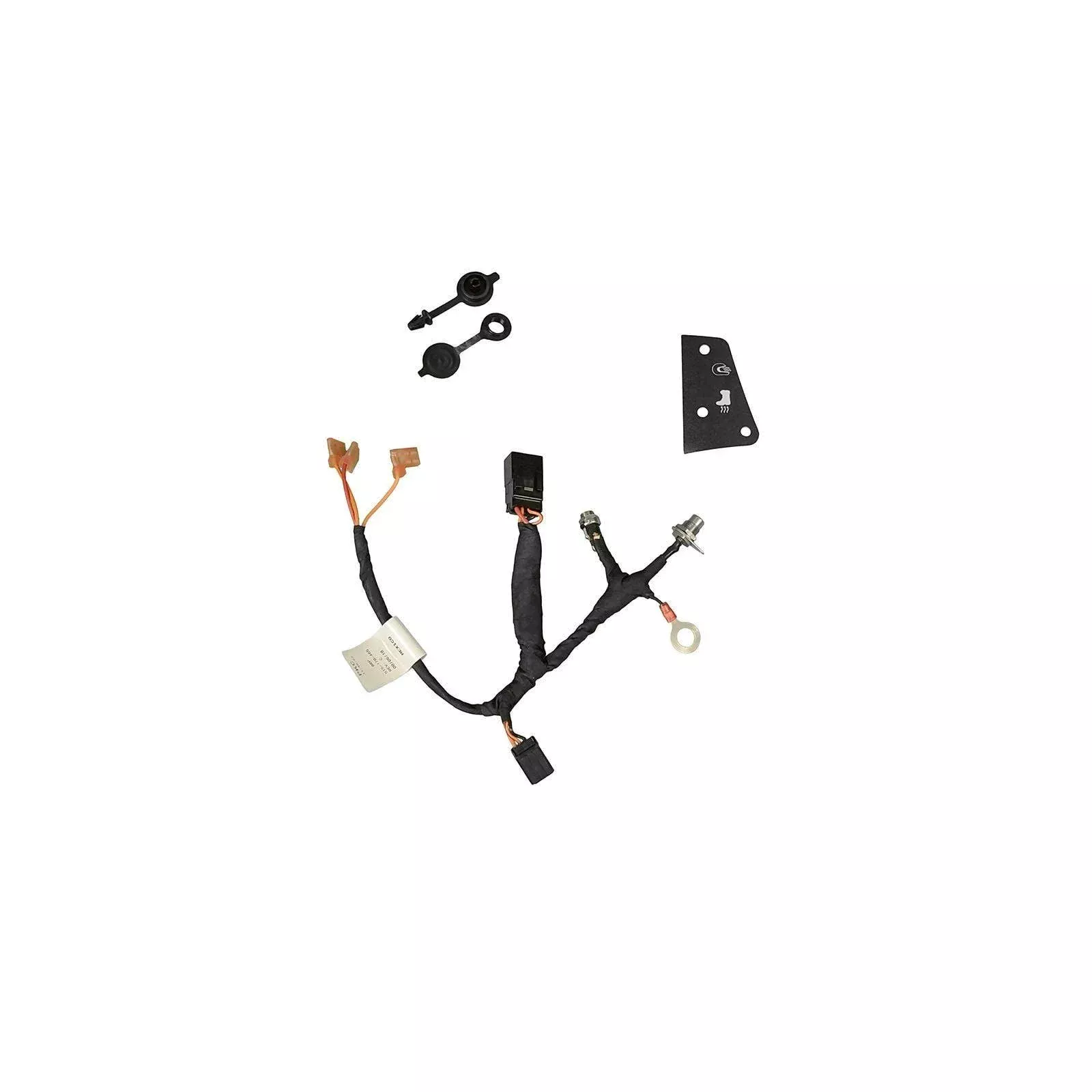 SKI-DOO 1+1 SEAT ELECTRICAL VISOR/HEATED BOOTS WIRE HARNESS BLACK - 860201981