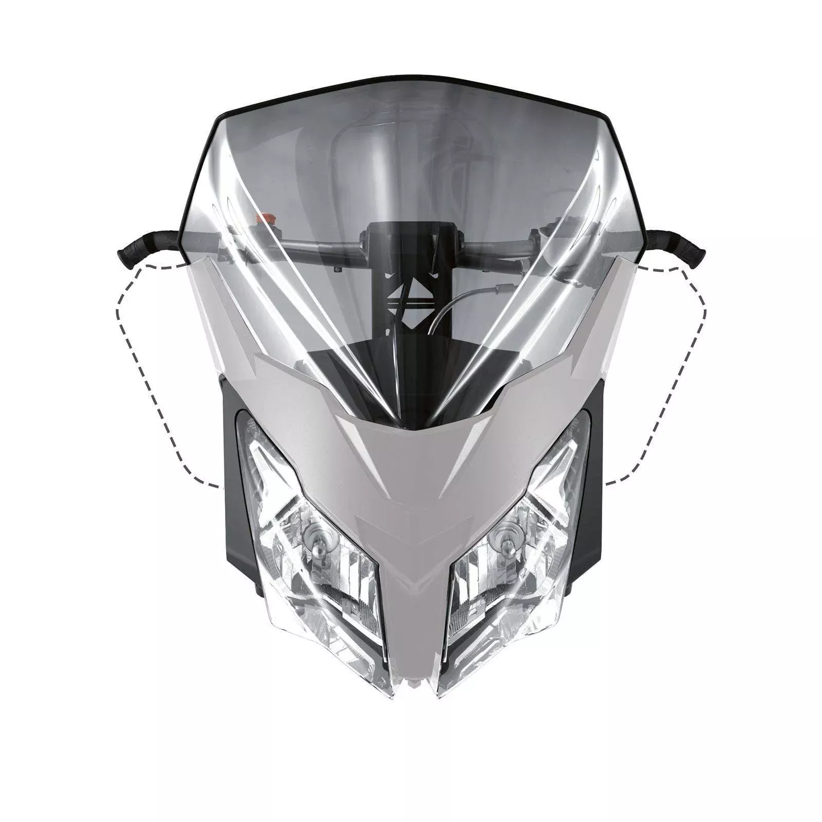 SKI-DOO HIGH WINDSHIELD GREY - 860200928