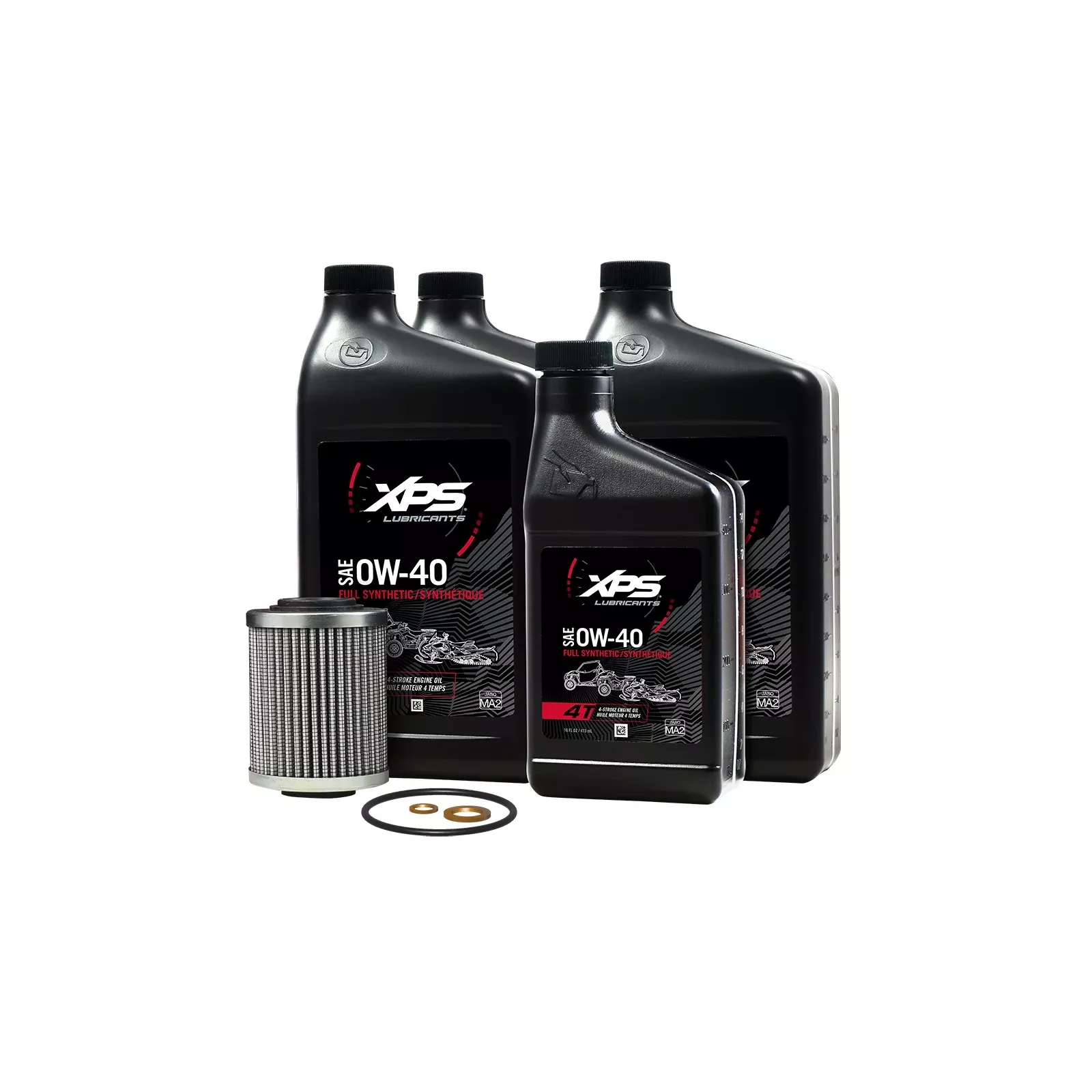 SKI-DOO XPS 4T 0W-40 SYNTHETIC OIL CHANGE KIT FOR ROTAX 900 ACE ENGINE - 9779254