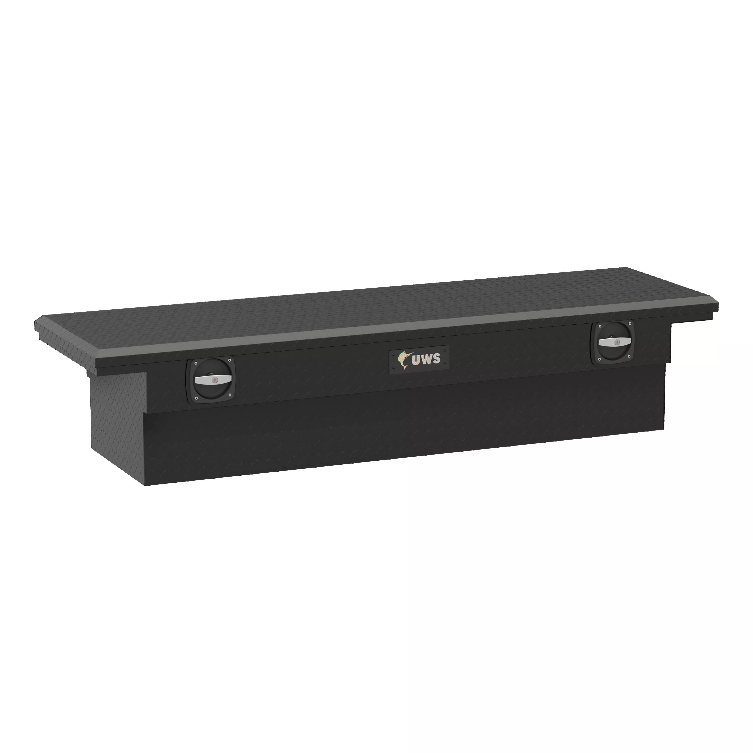 SL-69-LP-MB - Matte Black 69" Secure Lock Truck Tool Box, Low Profile (LTL Shipping Only) - 1999-2010,2023-2027 Ford F-250 Super Duty and more