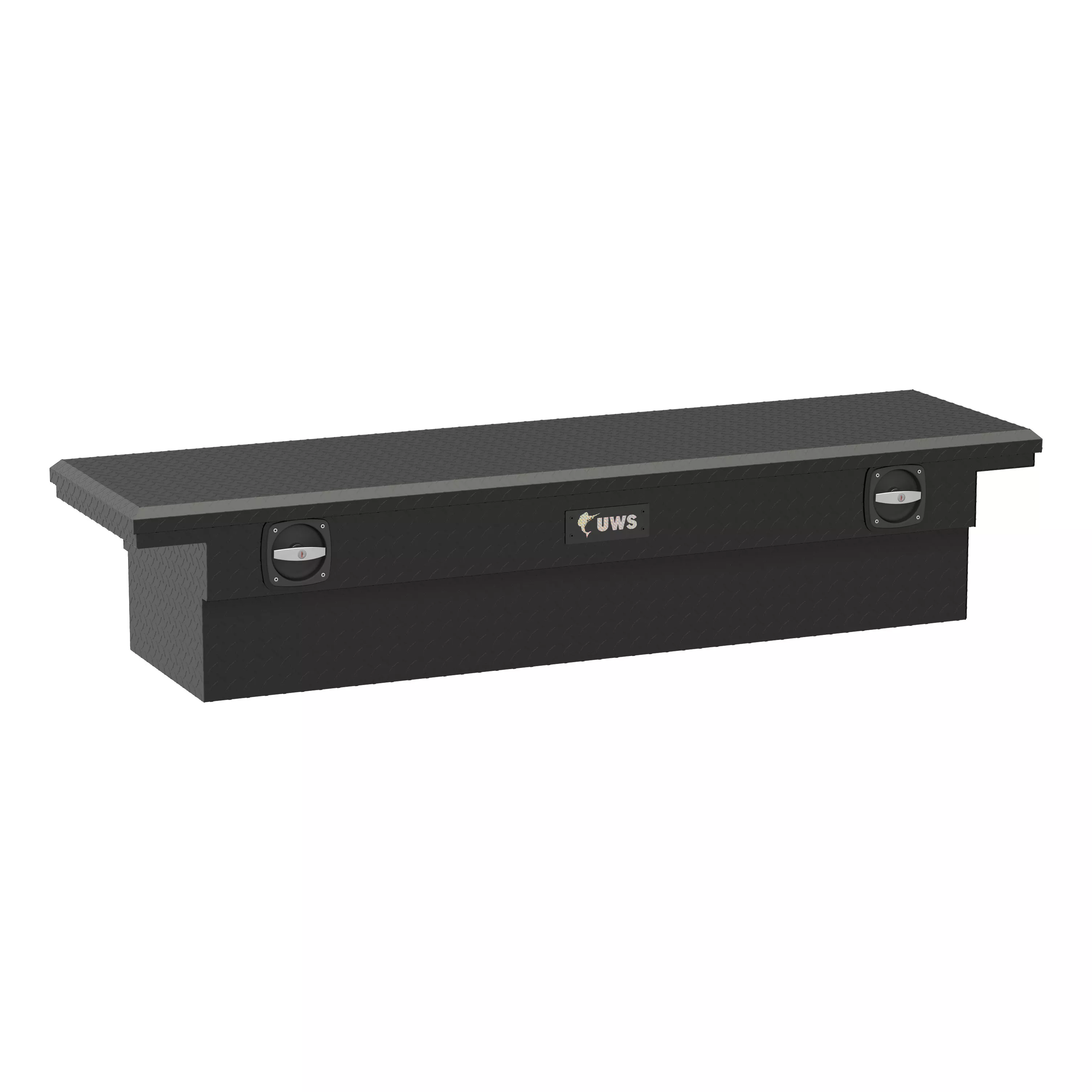 SL-72-LP-MB - Matte Black 72" Secure Lock Truck Tool Box, Low Profile (LTL Shipping Only) - 2011-2026 Ram 2500, 2011-2026 Ram 3500 and more