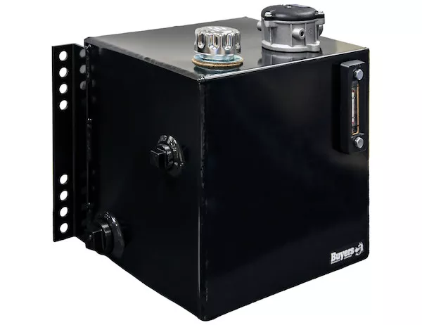 SMR15SF25 - 15 Gallon Side Mount Steel Hydraulic Reservoir With 25 Micron Filter