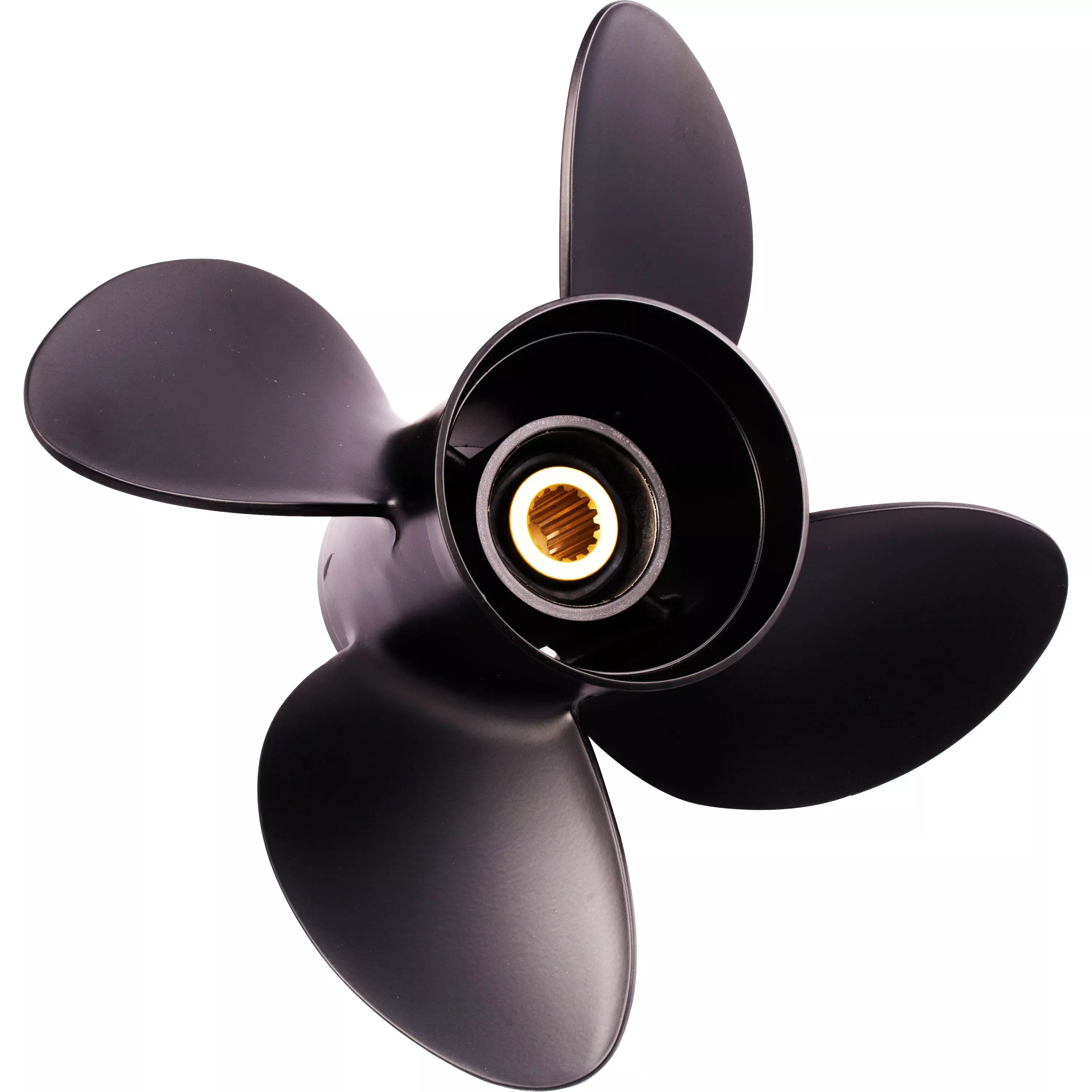 Solas 3514-148-15 Amita 4 Aluminum 4-Blade Propeller – LH, 14.75 ” Diameter x 15 ” Pitch x 15-Spline