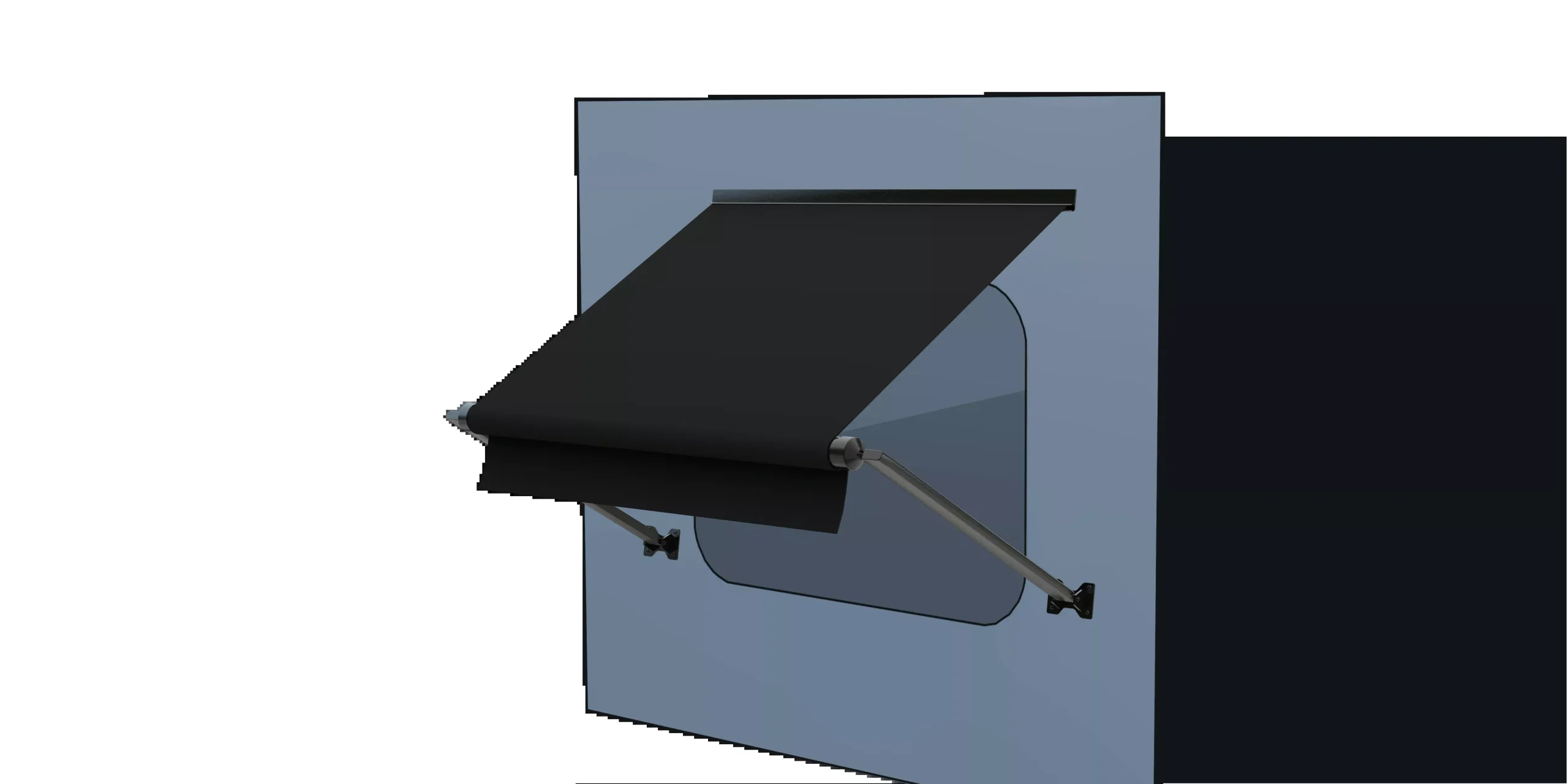 Solera 5' RV Window Awning Roller Assembly - Solid Black #V000335429