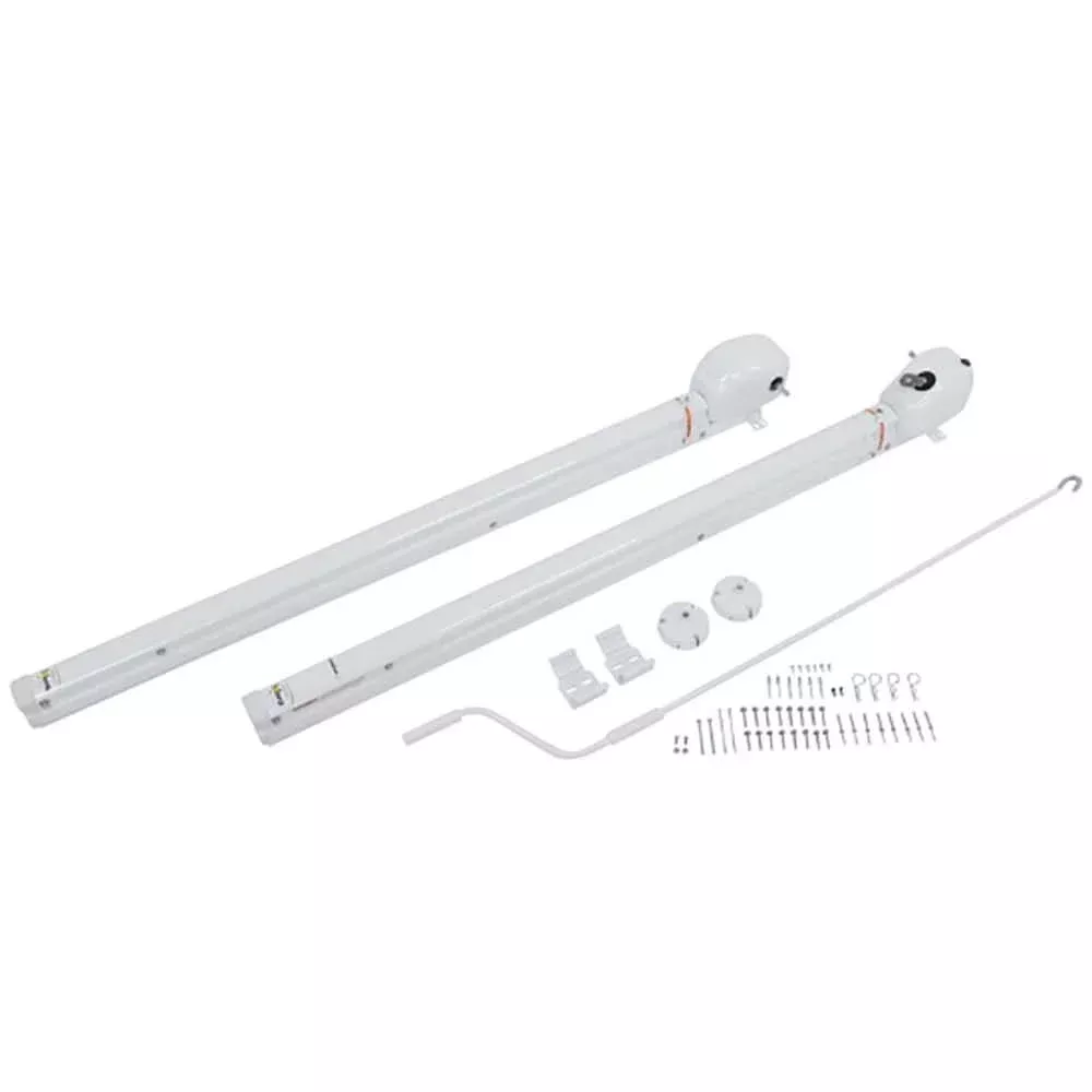 Solera Universal Tall Awning Arms with Infinite Pitch, Tall 69” , White