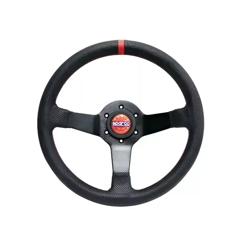 Sparco Steering Wheel R330 Champion Black Leather / Red Stiching – 015R330CHAMPION