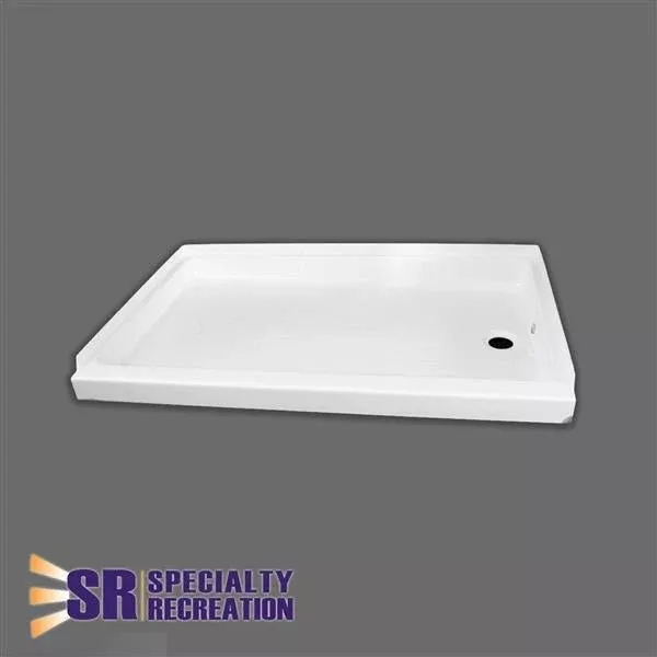 Specialty Recreation SP2436WL Shower Pan, LH Drain 24 X 36 White