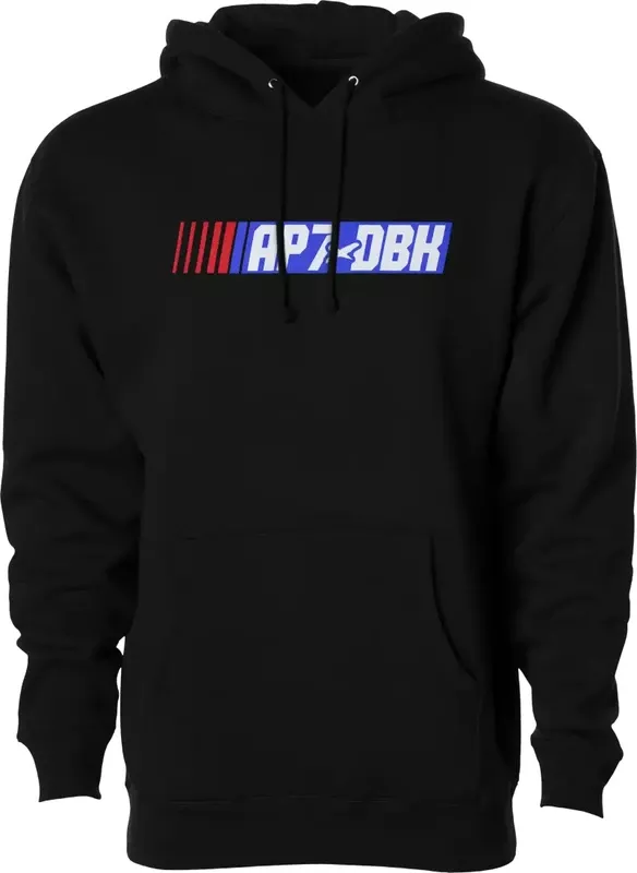 Speedway Heavyweight Black Hoodie 70 Cotton 30 Poly