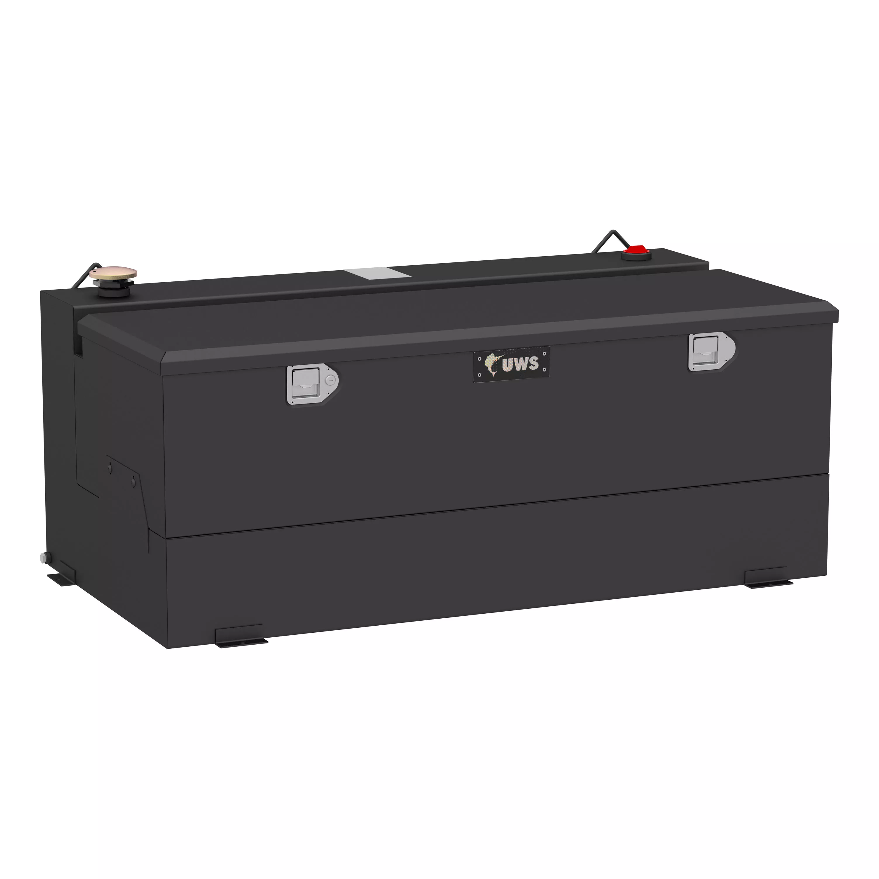 ST-100-COMBO-MB - Matte Black 100-Gallon Steel-Aluminum Combo Transfer Tank