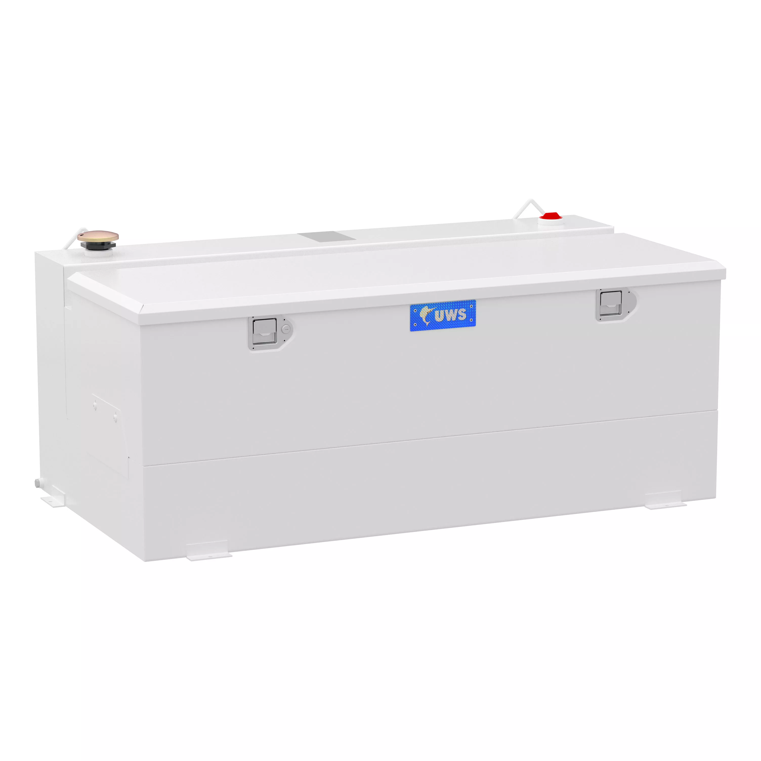 ST-100-COMBO-W - White 100-Gallon Steel-Aluminum Combo Transfer Tank