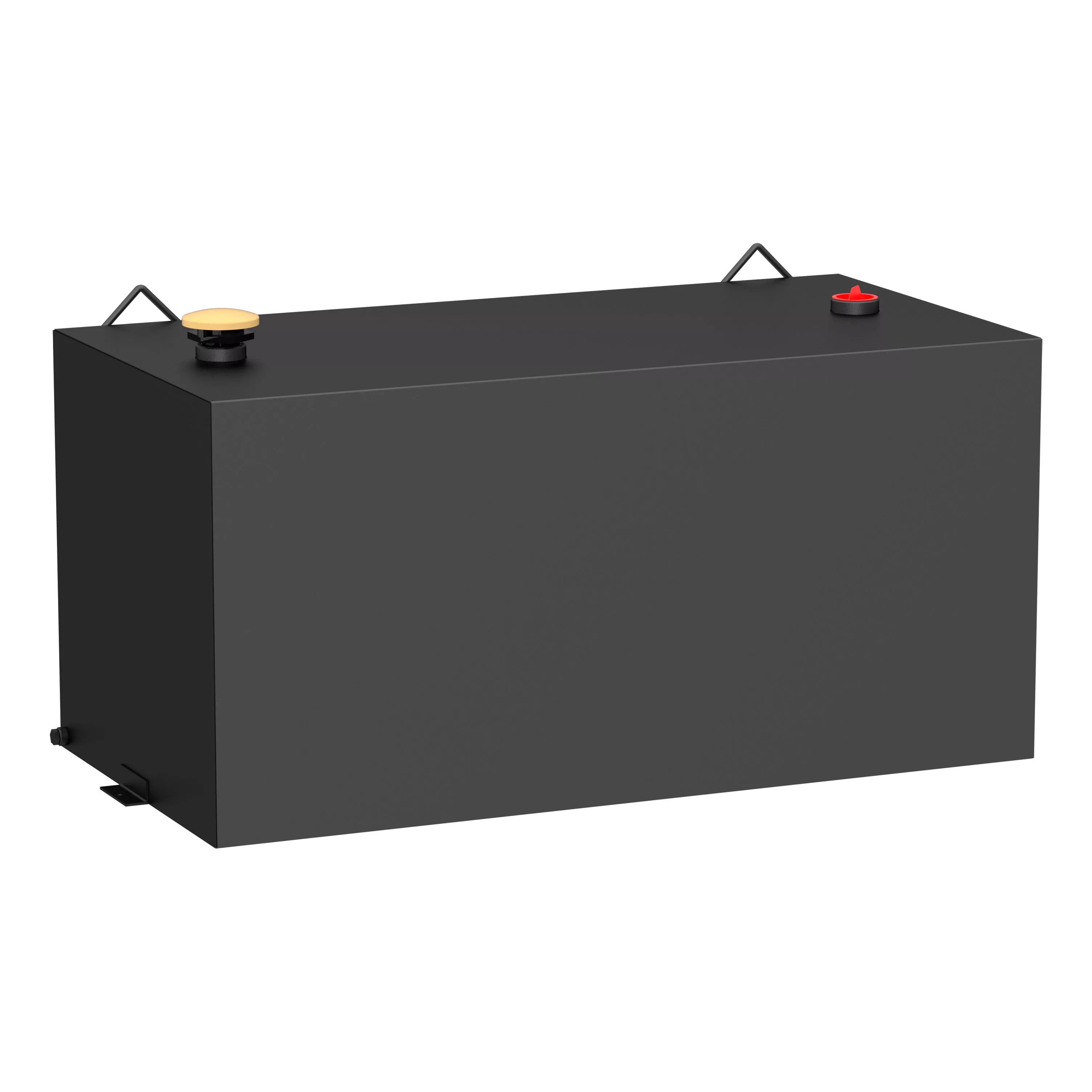 ST-100-RT-MB - Matte Black 100-Gallon Rectangle Steel Transfer Tank