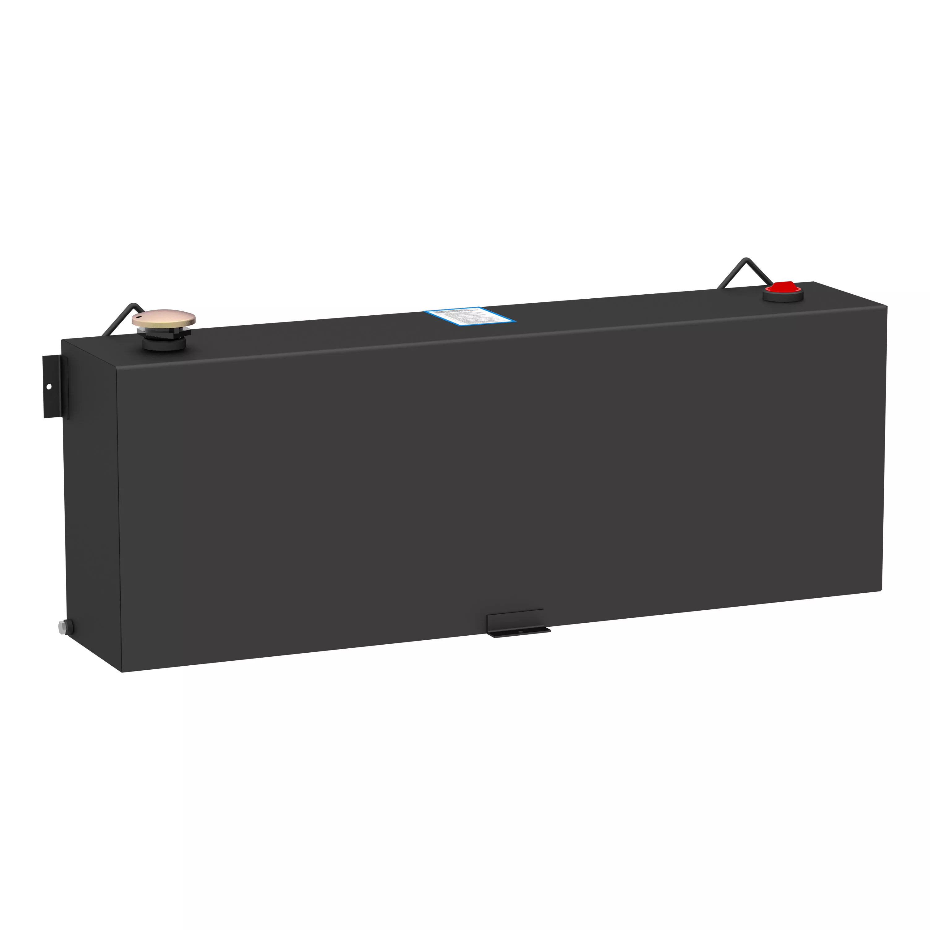 ST-45-R-MB - Matte Black 45-Gallon Rectangle Steel Transfer Tank