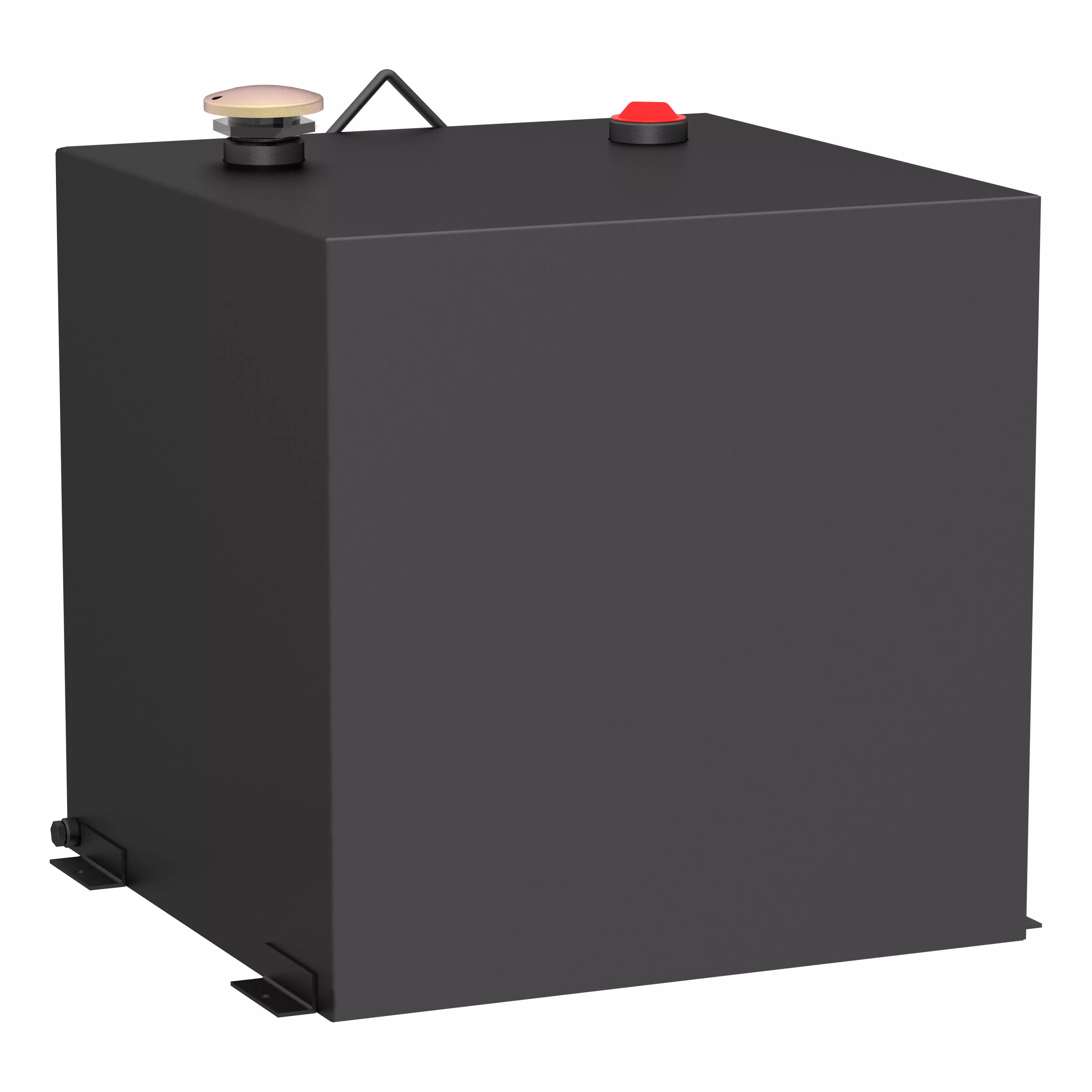 ST-53-R-MB - Matte Black 53-Gallon Rectangle Steel Transfer Tank