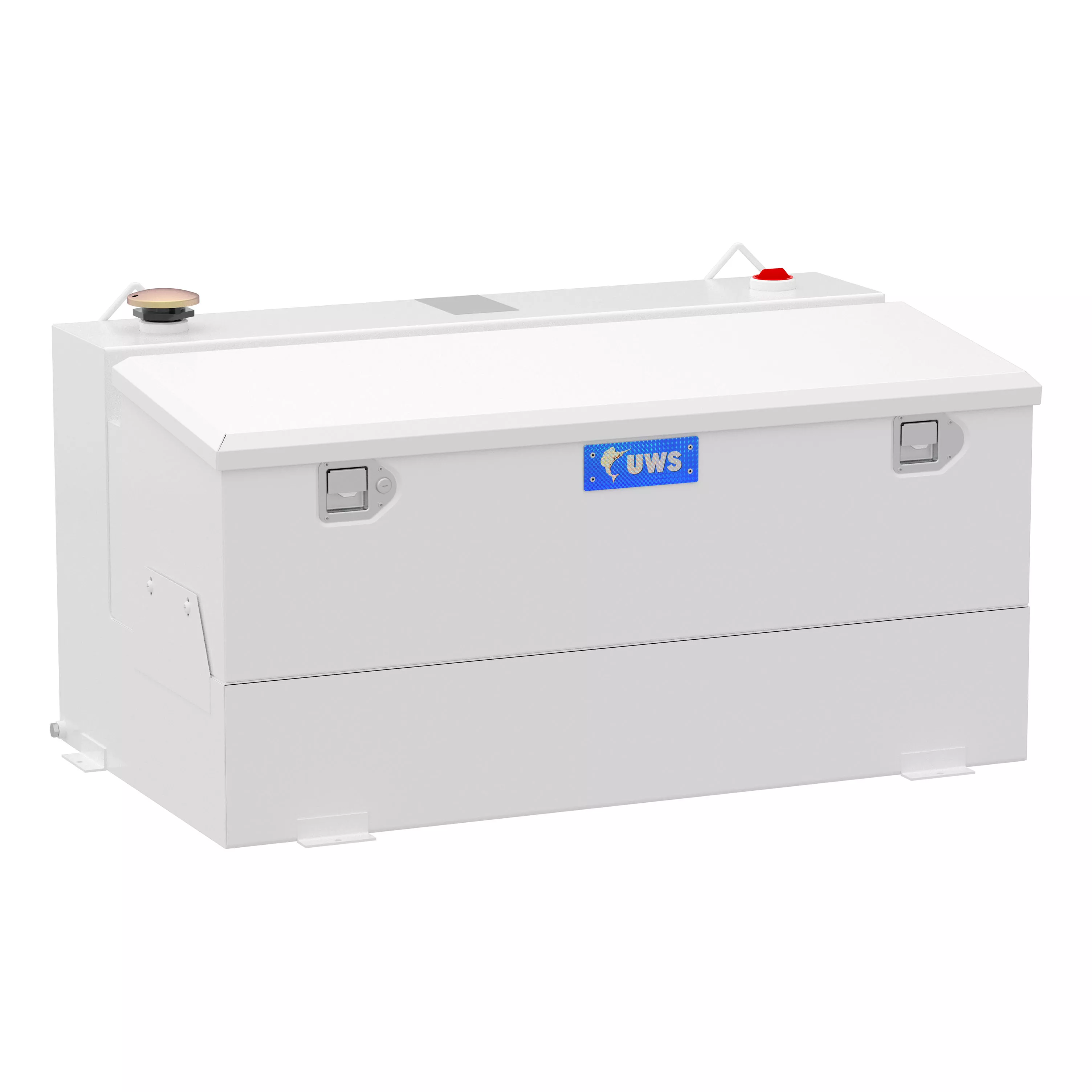 ST-75-COMBO-W - White 75-Gallon Steel-Aluminum Combo Transfer Tank