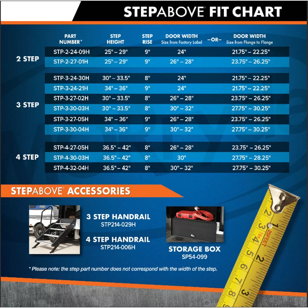 StepAbove by MORryde, 4 Steps, 30” Door