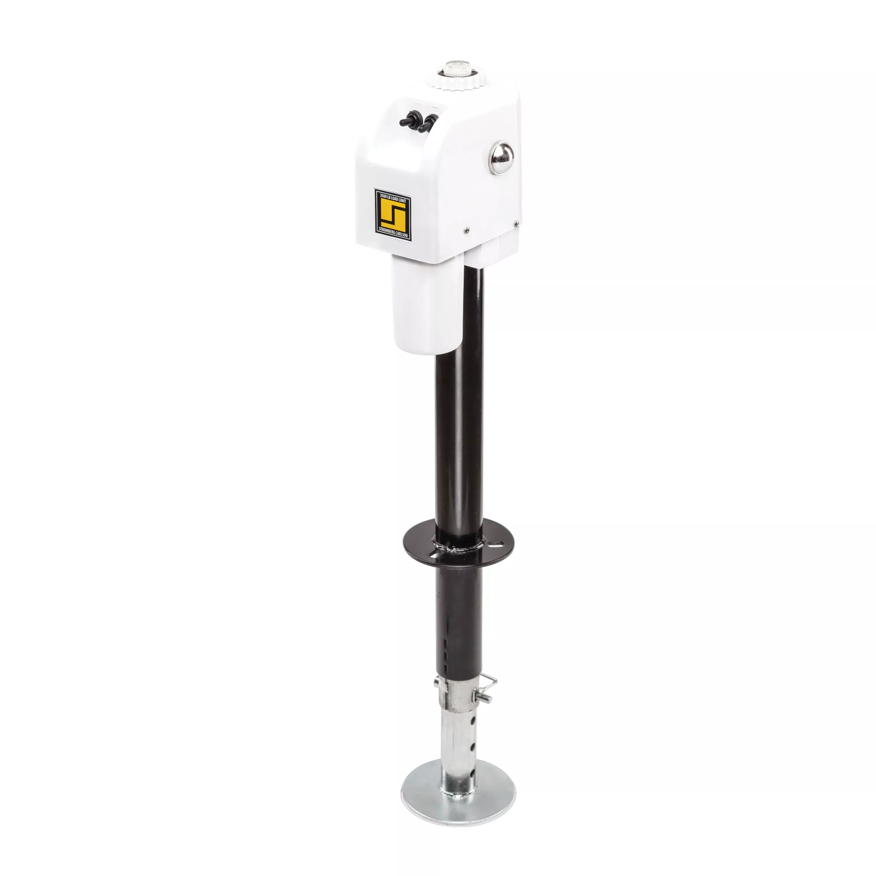 Stromberg Carlson JET-3555 White 3500 lb. Electric Tongue Jack with Light