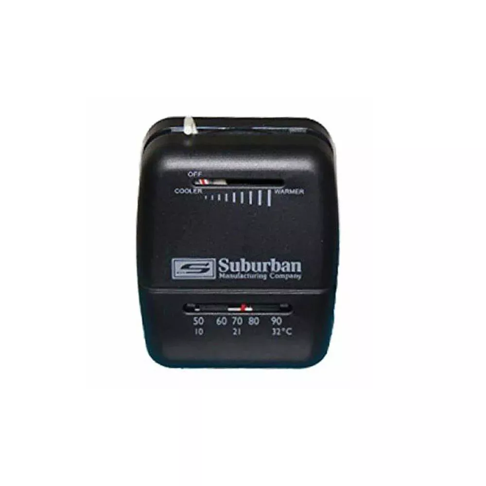 Suburban 161210 Single-Stage Heat Only RV Thermostat, Black