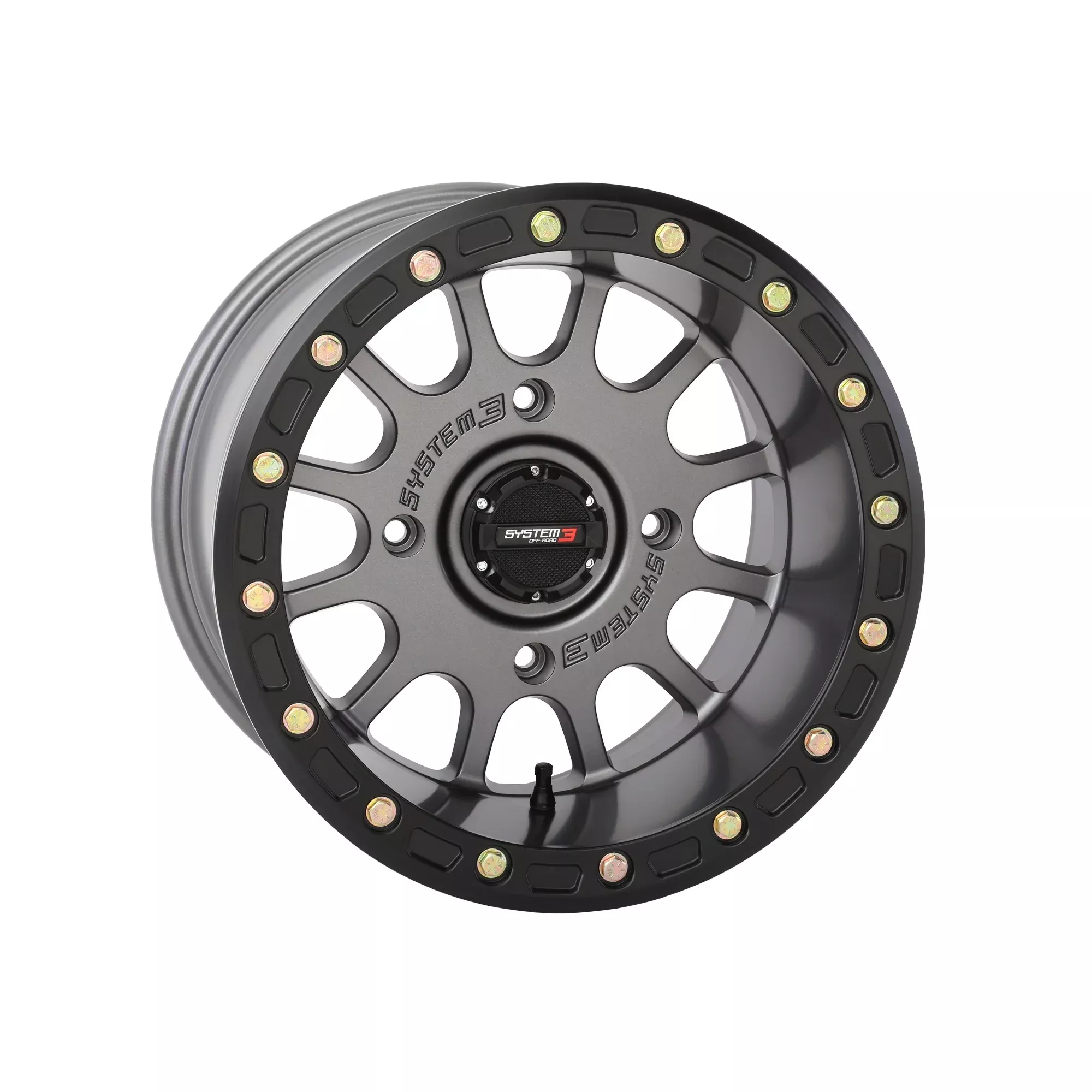 SYSTEM 3 SB5 BL WHEEL 15X10 5+5 (-5MM) 4/156 MATTE GUNMETAL GREY - 3-156561
